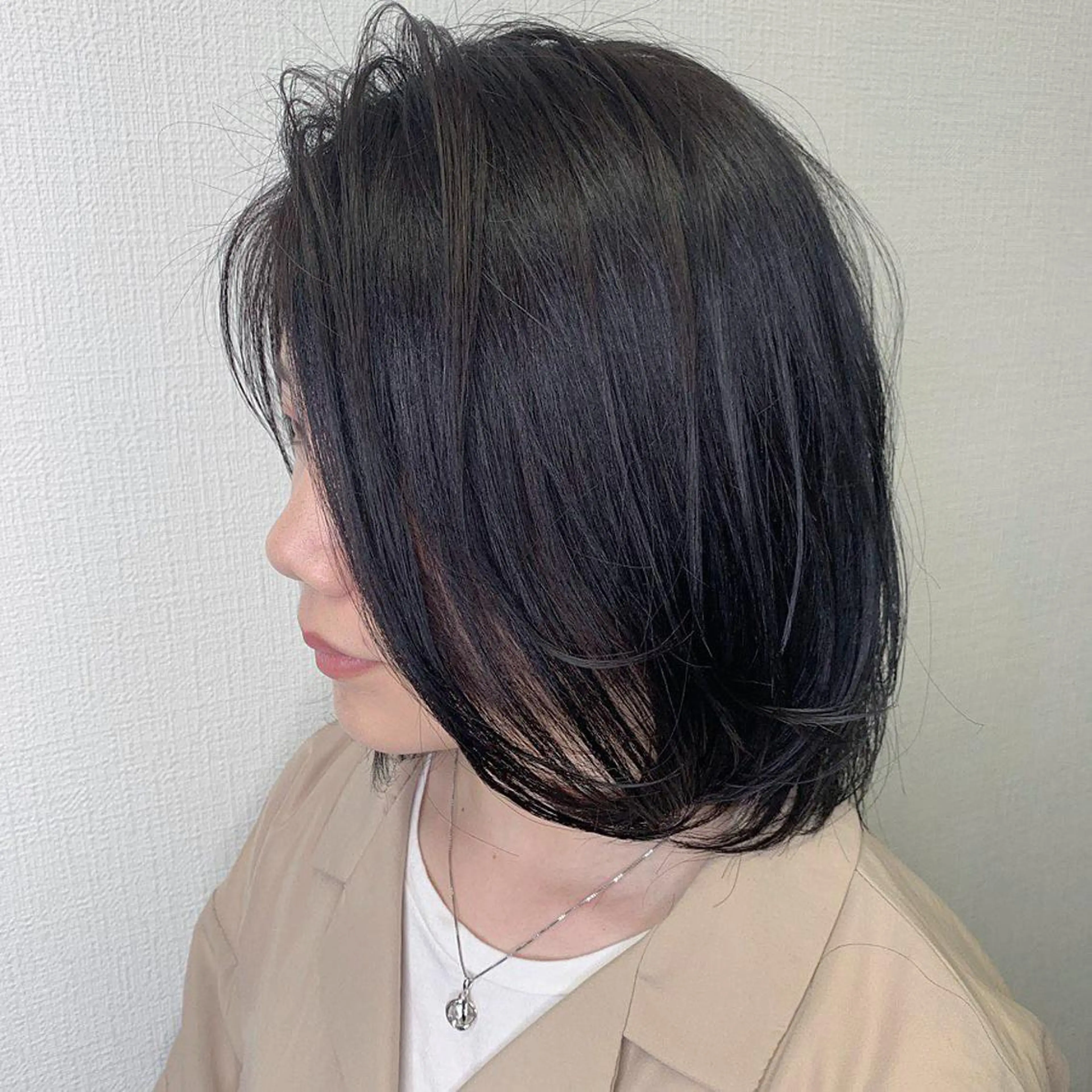 ミディアム アッシュ アッシュブラウン ヘアカラー 佐藤 香太のヘアスタイル