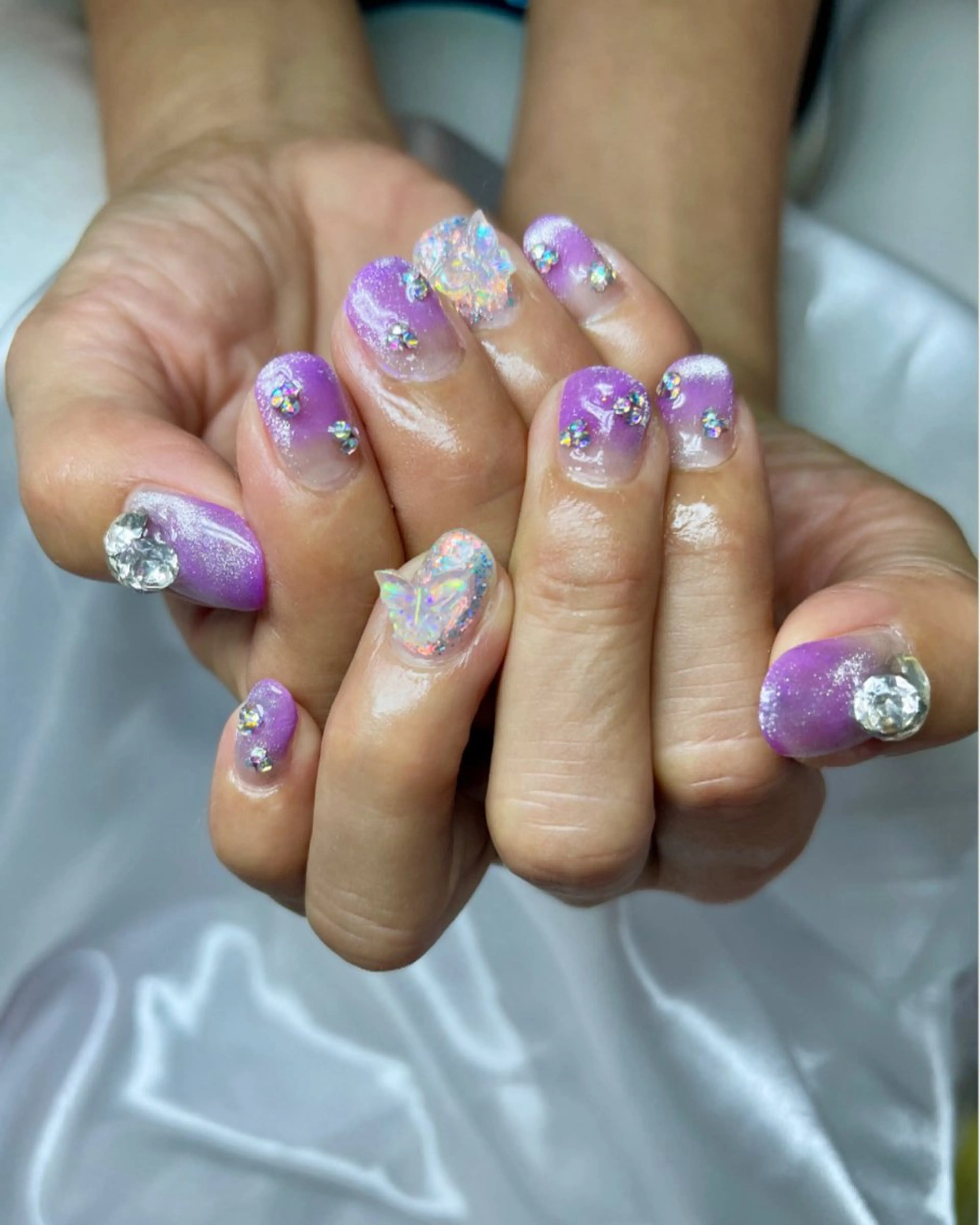 ネイル パープル CREA nailsalonのネイルデザイン