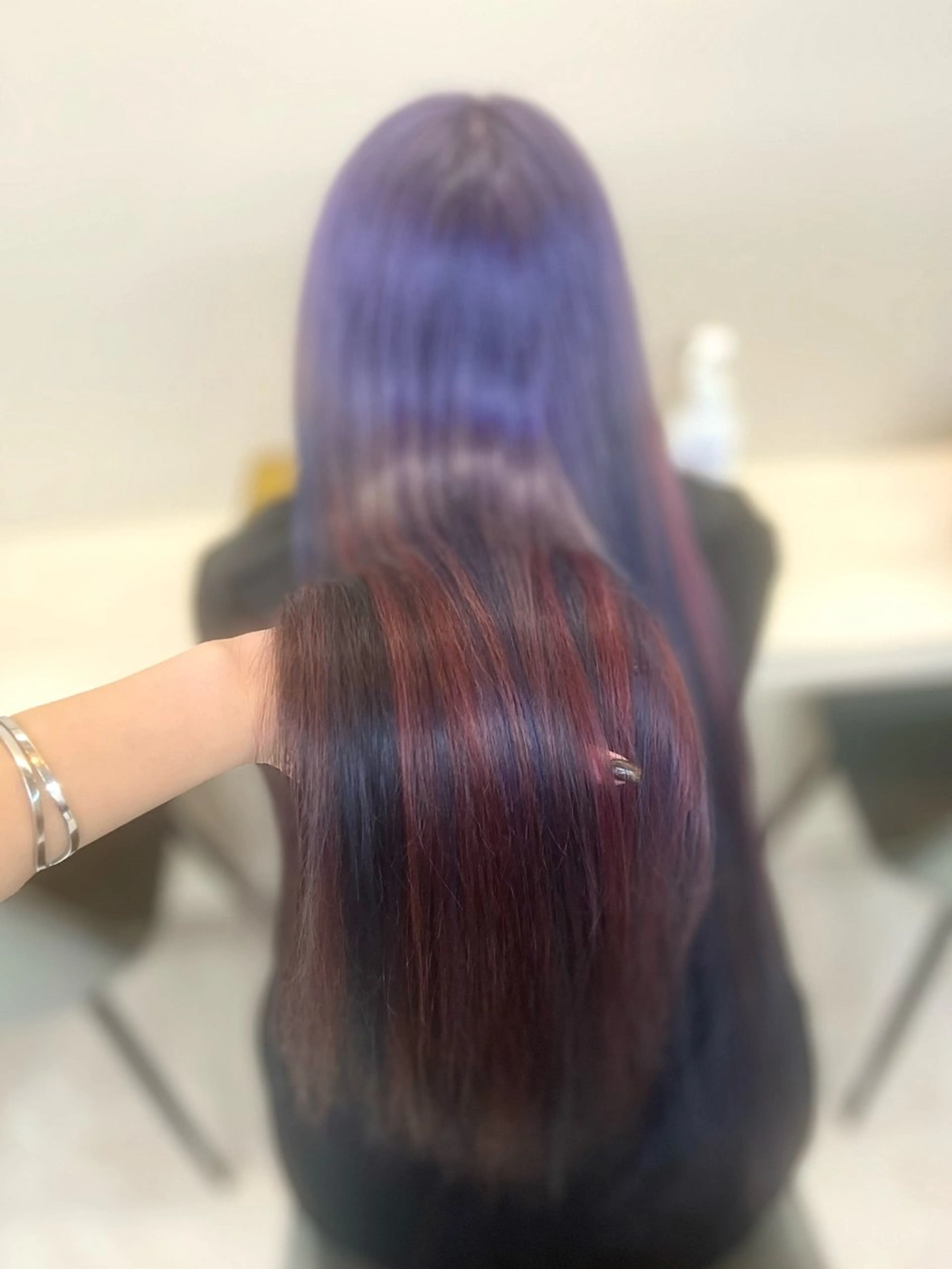 ロング カラー ヘアカラー トリートメント 🐈‍⬛多系統🕶 tsubura🖤のヘアスタイル