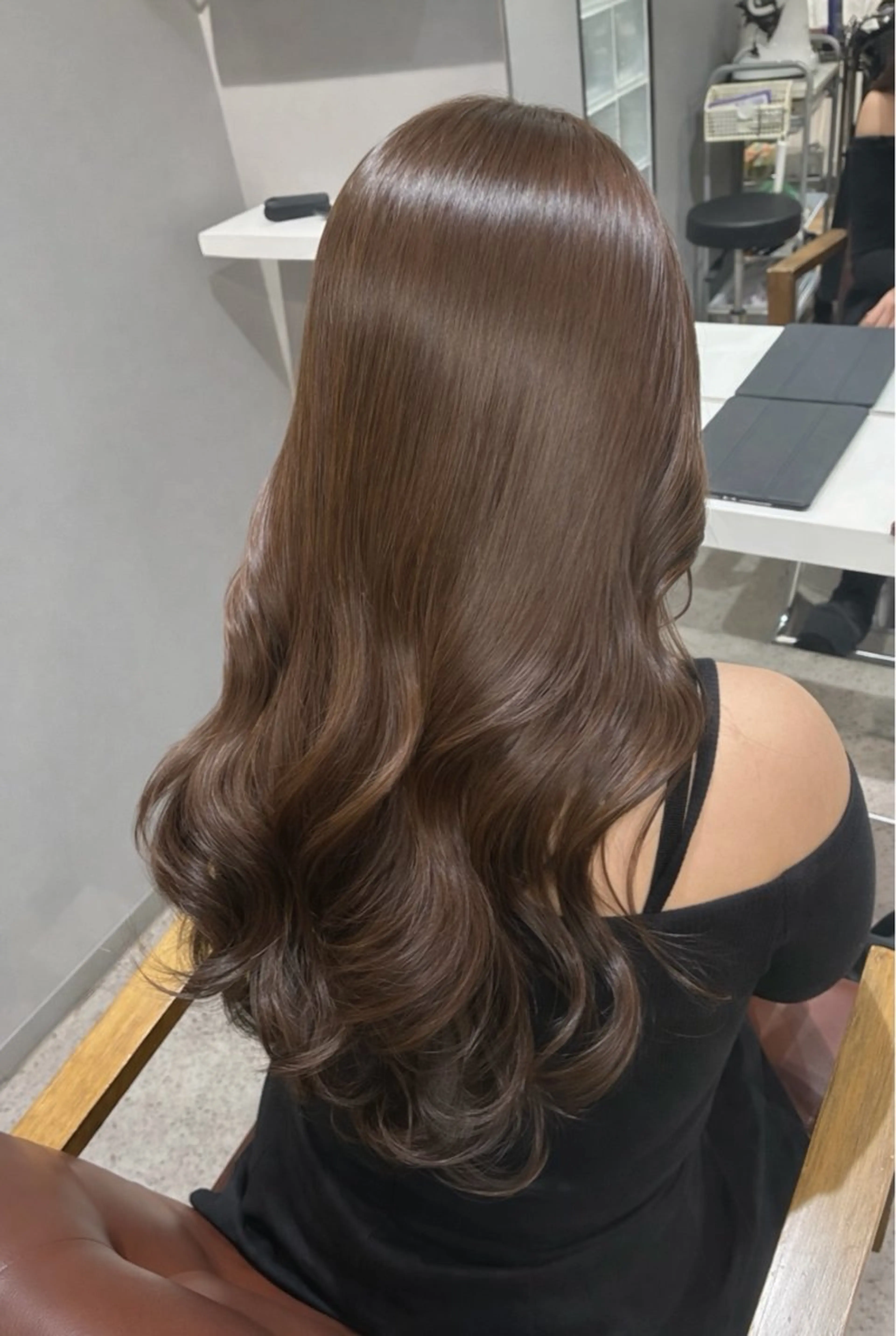 ロング カラー ブラウンカラー 透明感カラー 韓国風ヘア 似合わせカット カット ヘアカラー トリートメント 似合わせ×ヘアメイク /カワラギアユミのヘアスタイル