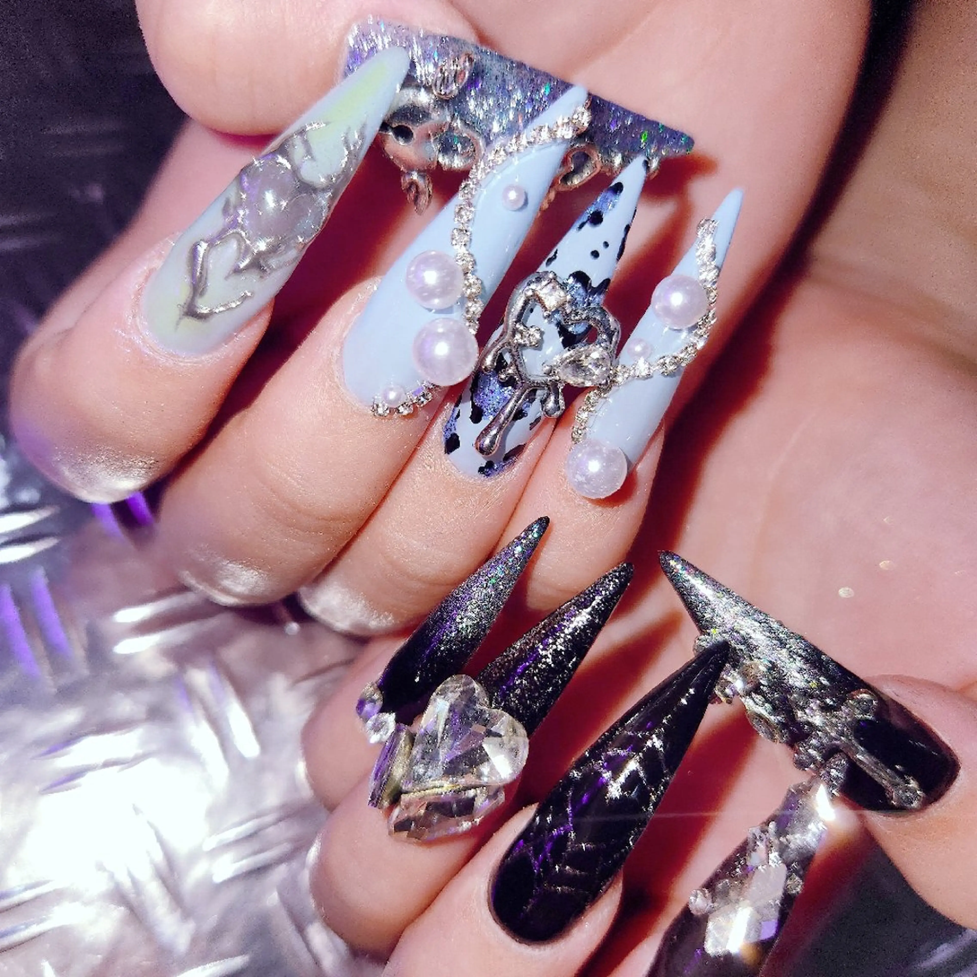 ネイル 梅田🦄中崎町🩵 u n o 0 1のネイルデザイン