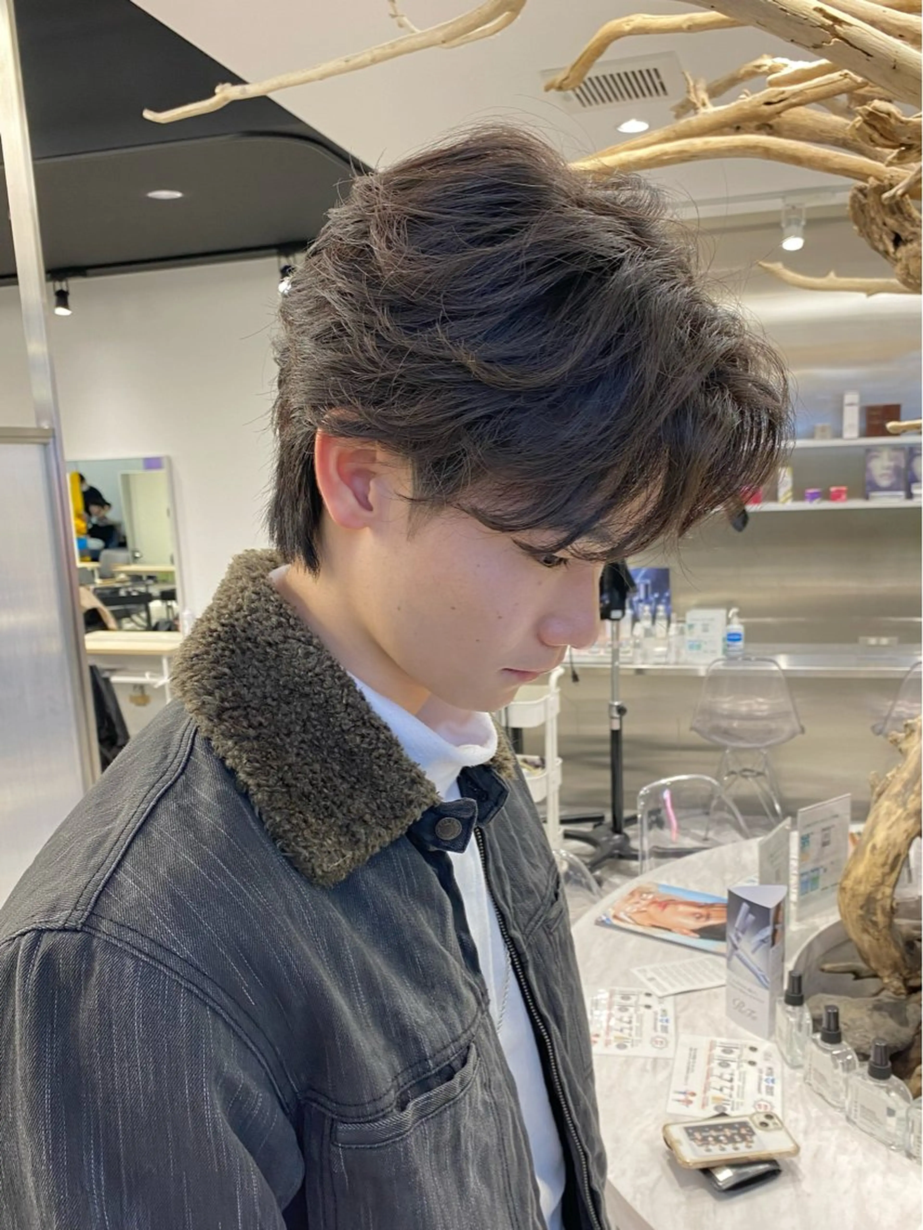 パーマ メンズ カット パーマ シャドウパーマ/ ルーズパーマ/メンズのヘアスタイル