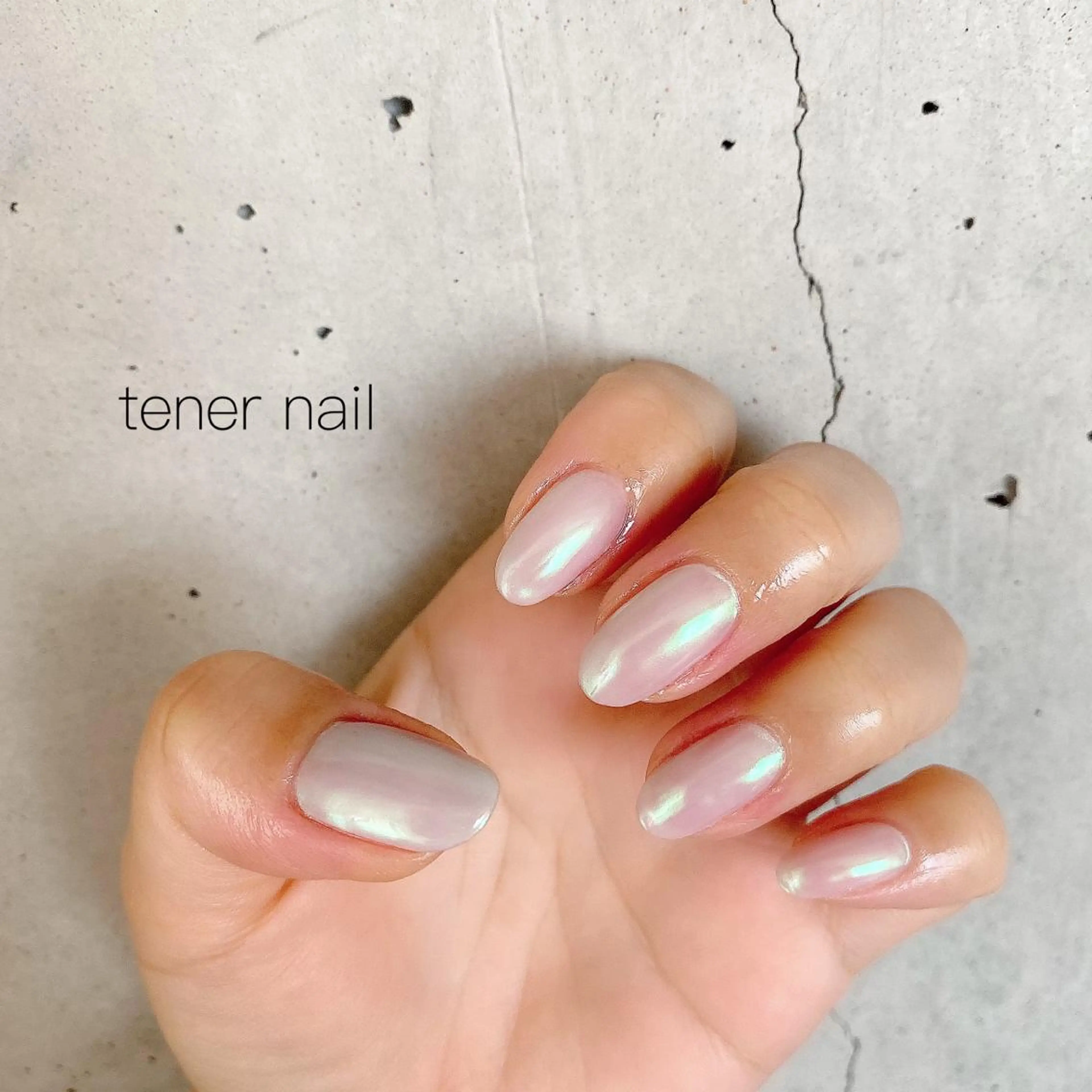 ネイル オーロラネイル ミラーネイル テネルネイル tener nailのネイルデザイン