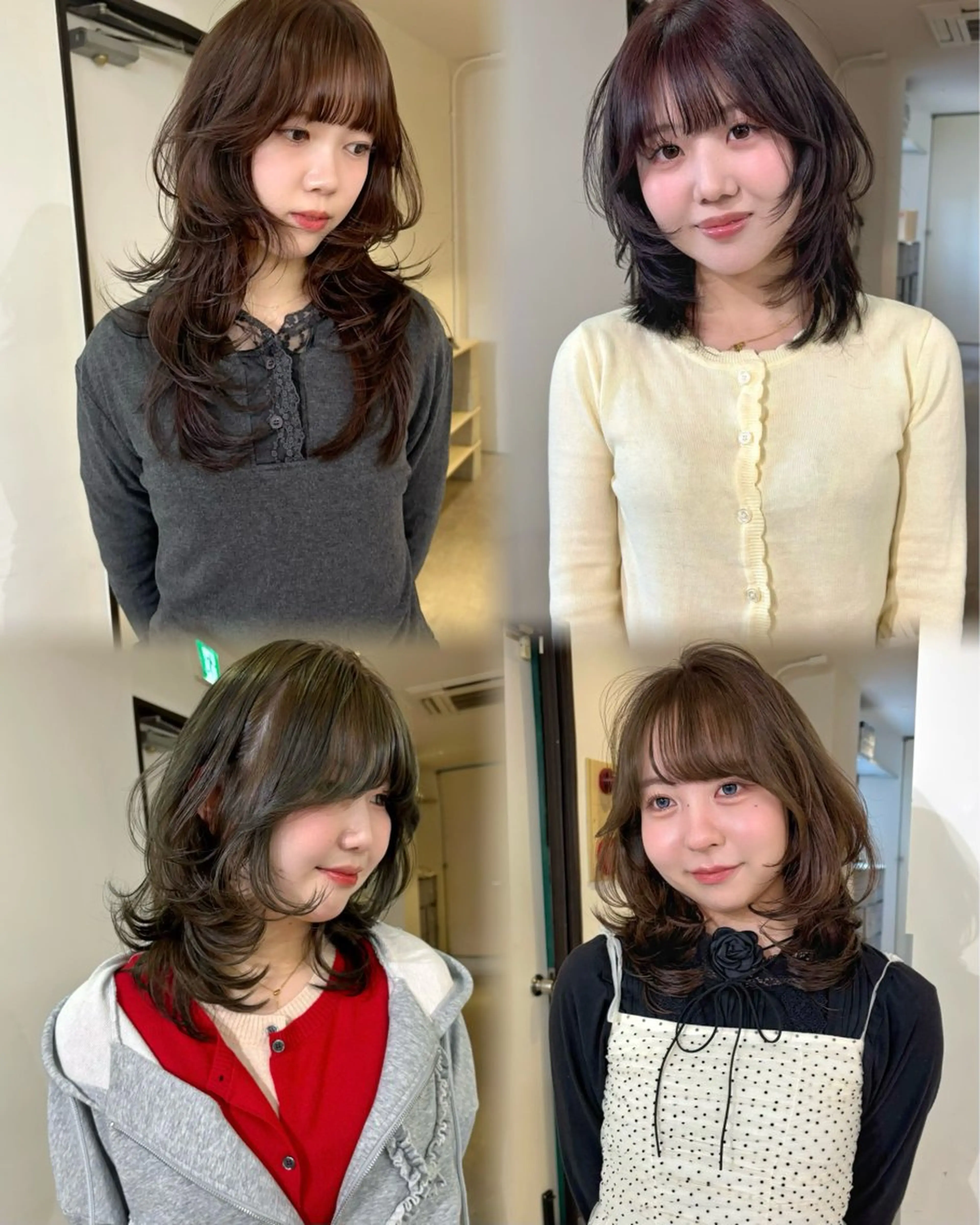 セミロング カラー ブリーチ 透明感カラー ブリーチなしカラー カット ヘアカラー mizuki/ピンク ベージュ.レイヤーのヘアスタイル