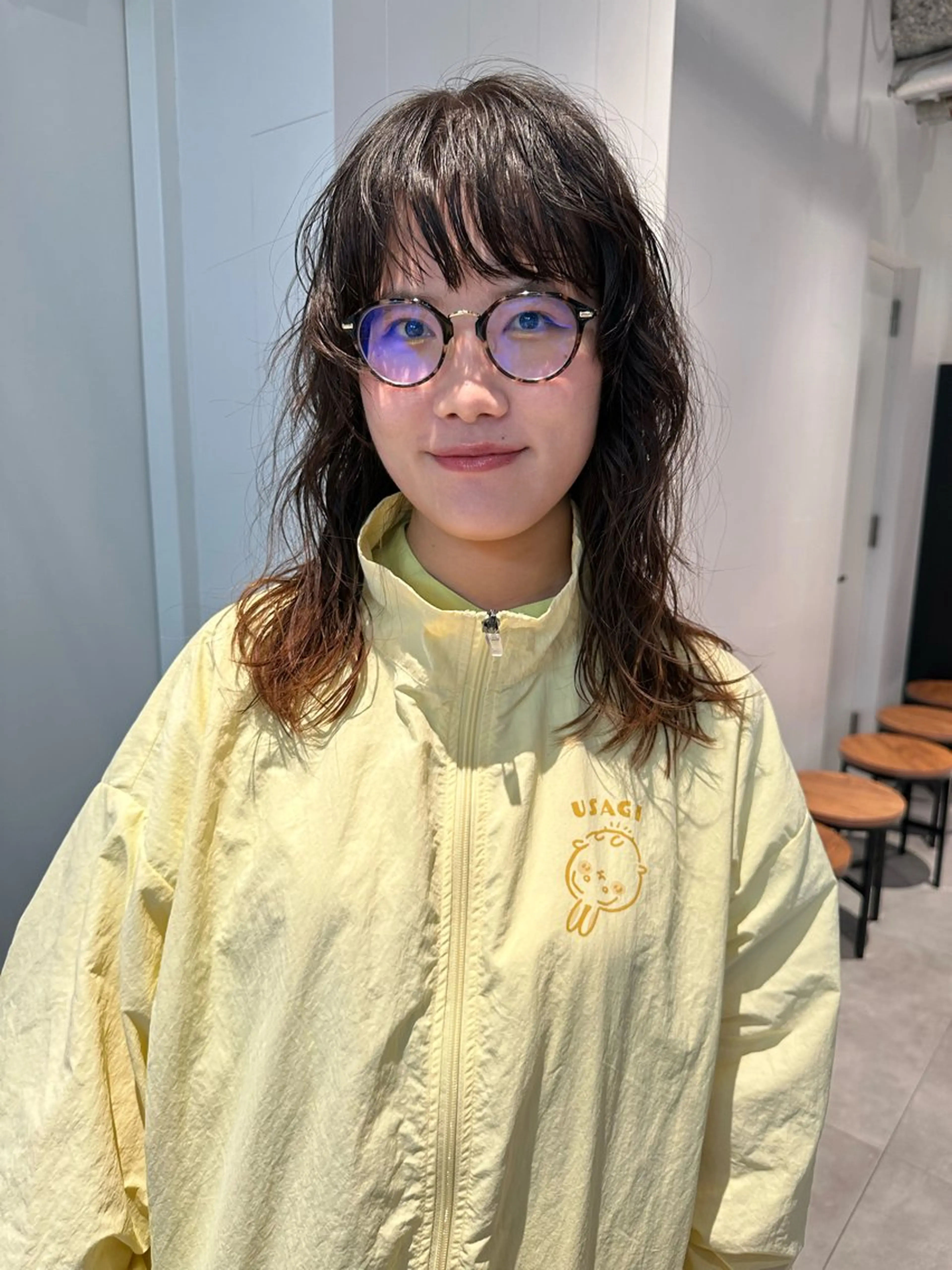 セミロング パーマ 艶髪✨×顔周りカット 🧚ナツホのヘアスタイル