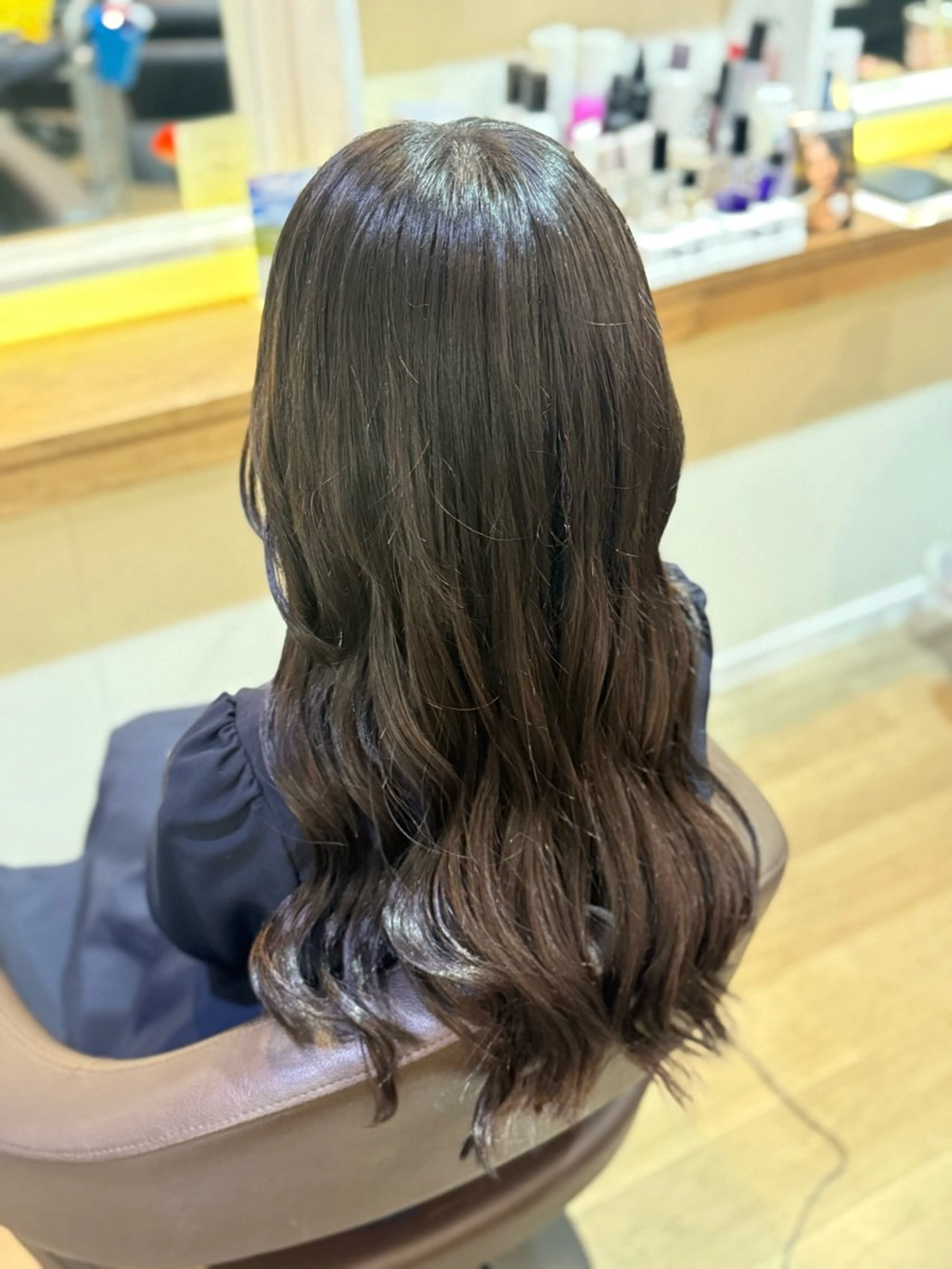 セミロング エクステ エクステ 武原 虹音のヘアスタイル