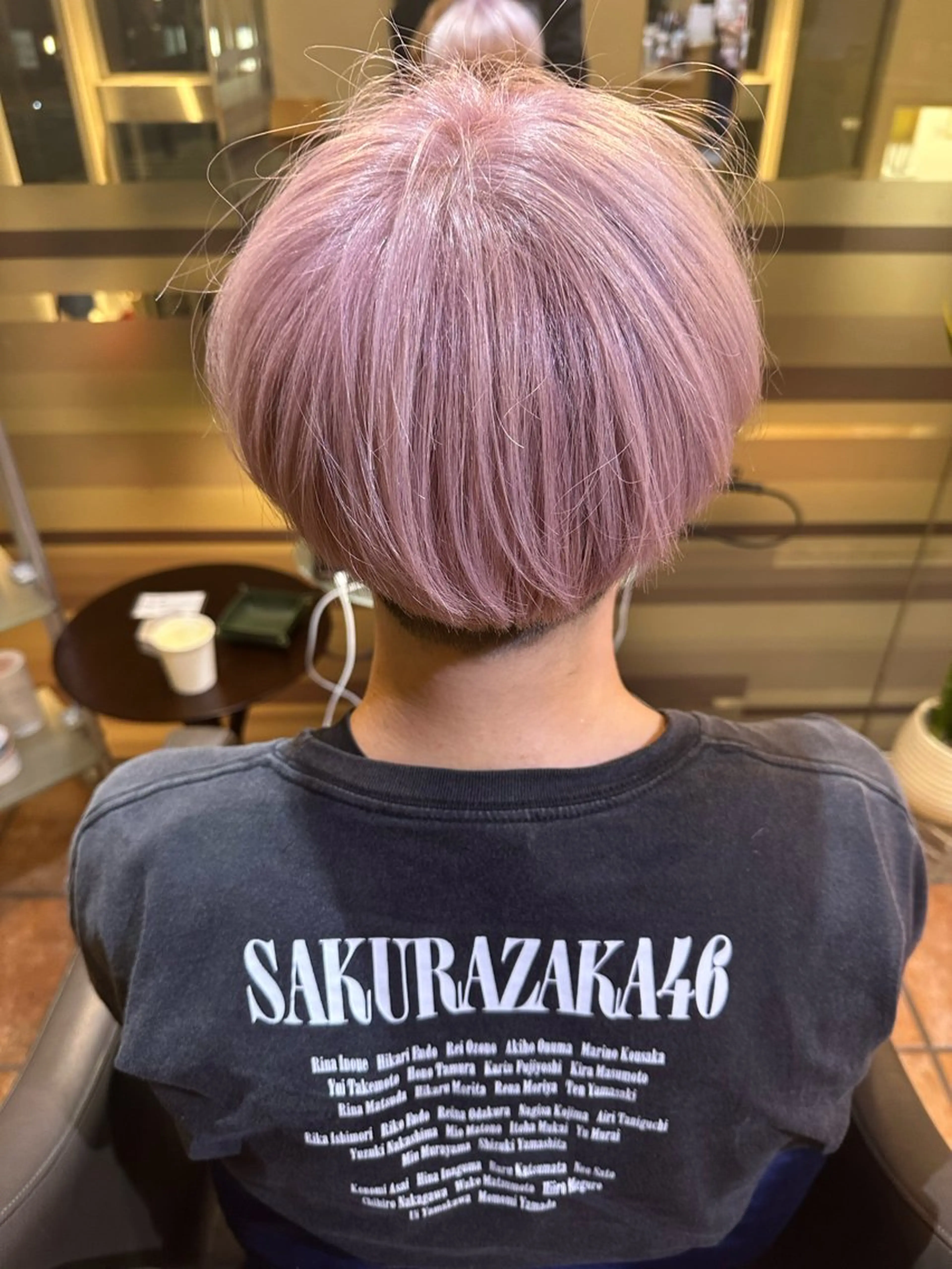ショート カラー メンズ ピンクカラー ヘアカラー トリートメント 🌸髪質改善🌸 Shuhei🗝♠のヘアスタイル