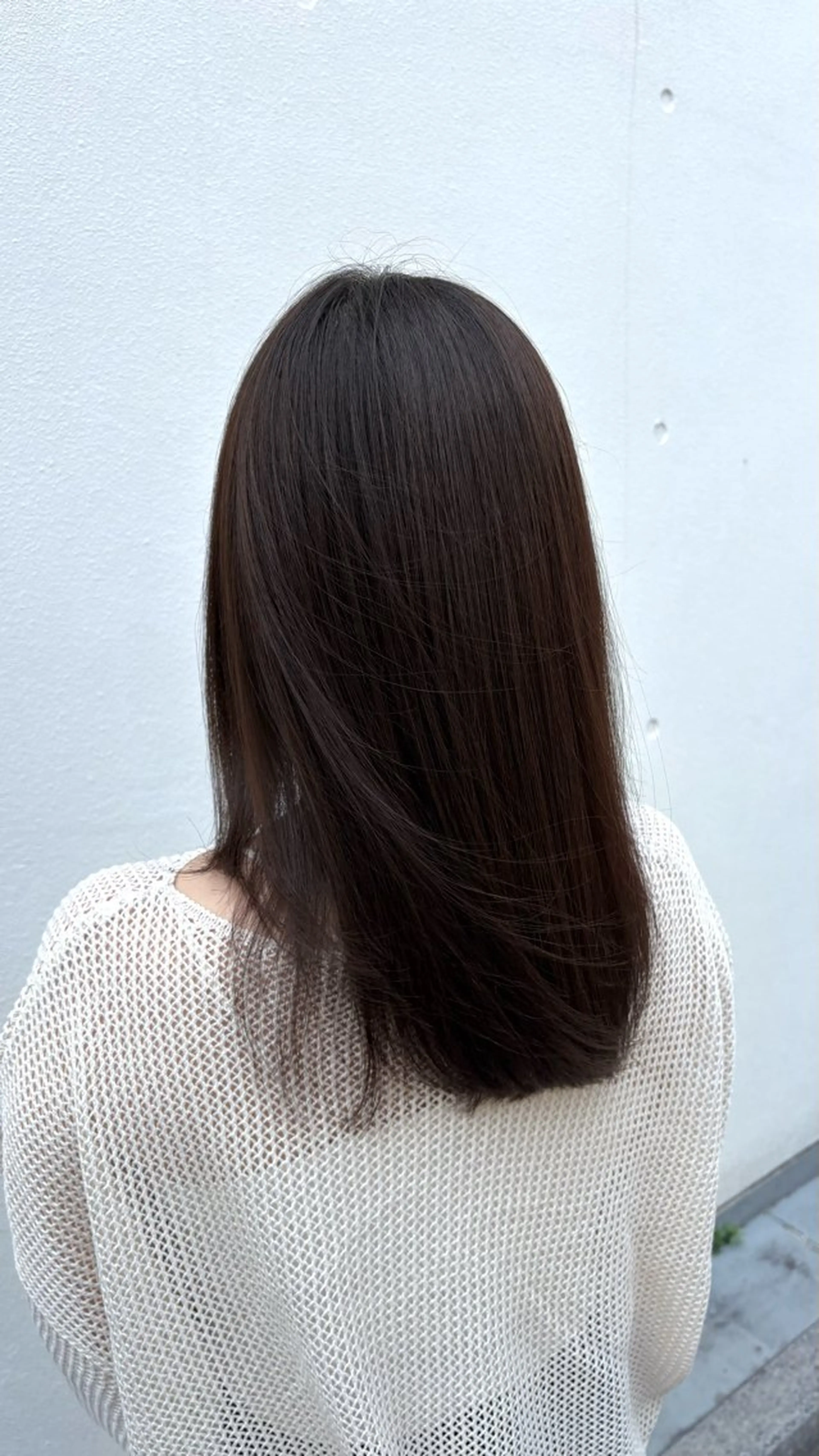 ミディアム カラー カット ヘアカラー トリートメント グレージュ|くすみ× 透明感|kazutoのヘアスタイル