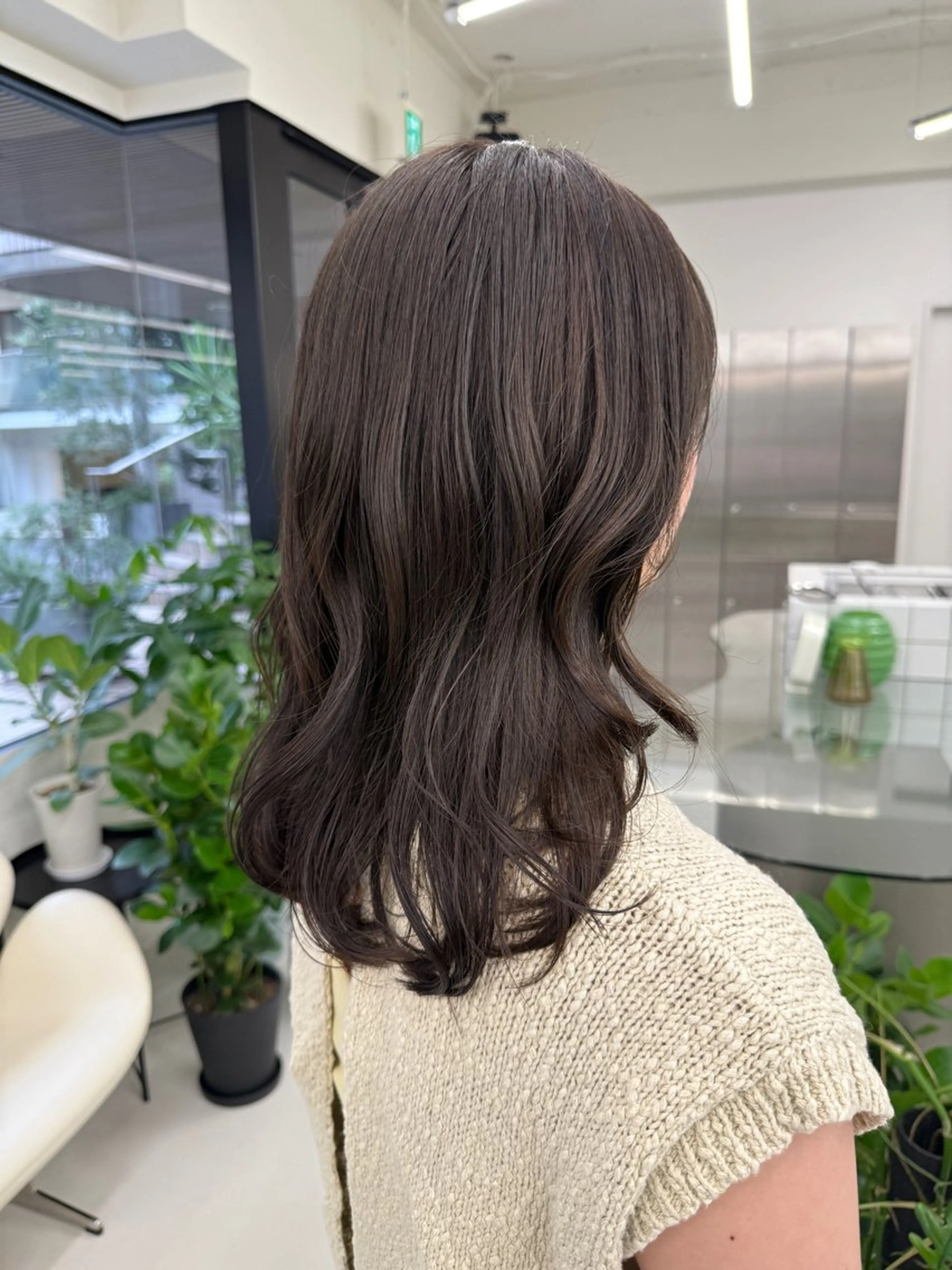 セミロング カラー カット ヘアカラー トリートメント 表参道🌿赤み消し カラー/チナツのヘアスタイル