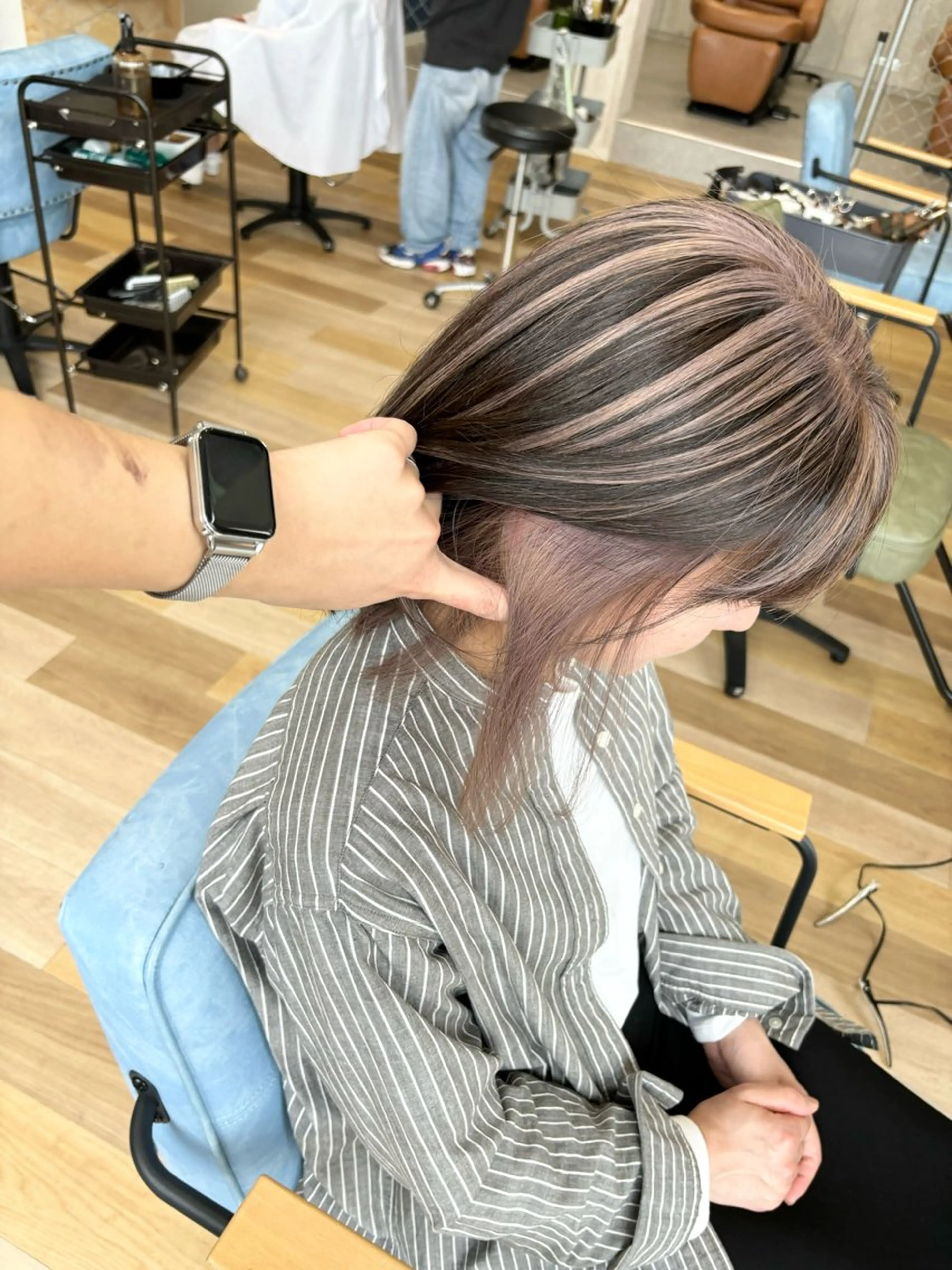 ショート カット ヘアカラー トリートメント ケアブリーチ 黒瀬有汰のヘアスタイル