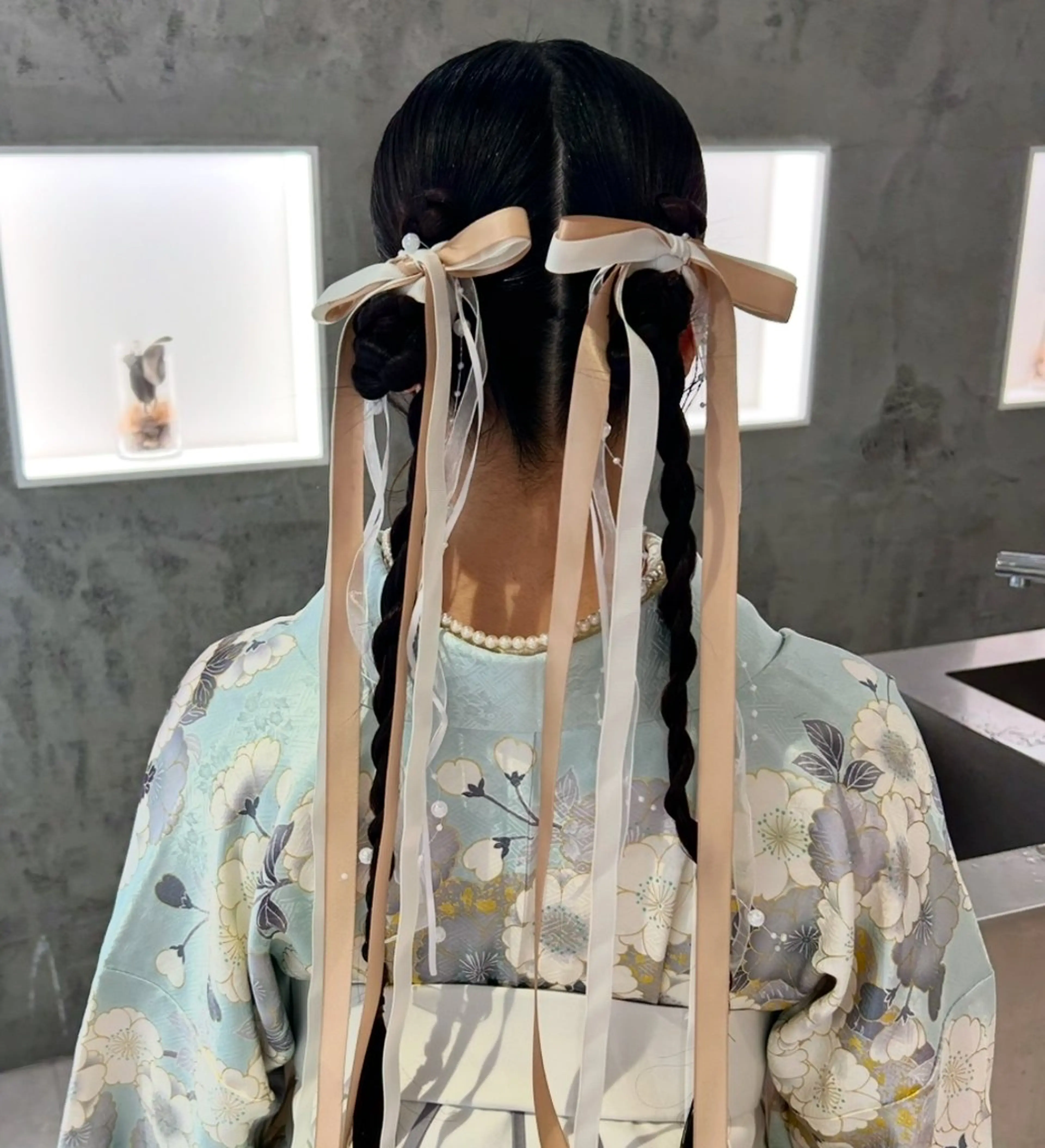 🌷卒業式🌷 袴着付け+ヘアセット🐾 早朝OK !!ペア割(2名以上〜)ございます⸜❤︎⸝の写真