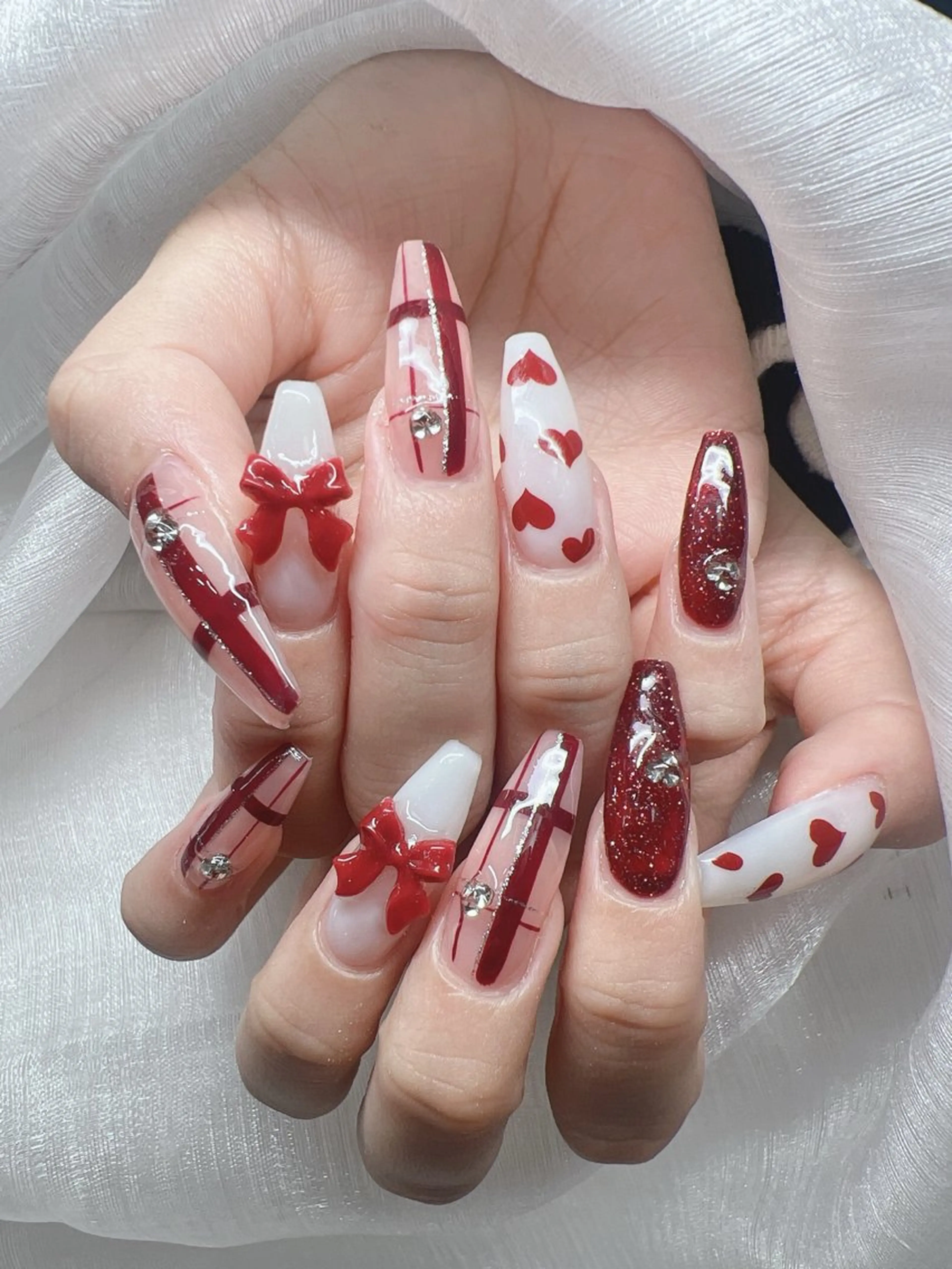 ネイル ハンドネイル Lee Nails チップ長さだし専門店のネイルデザイン