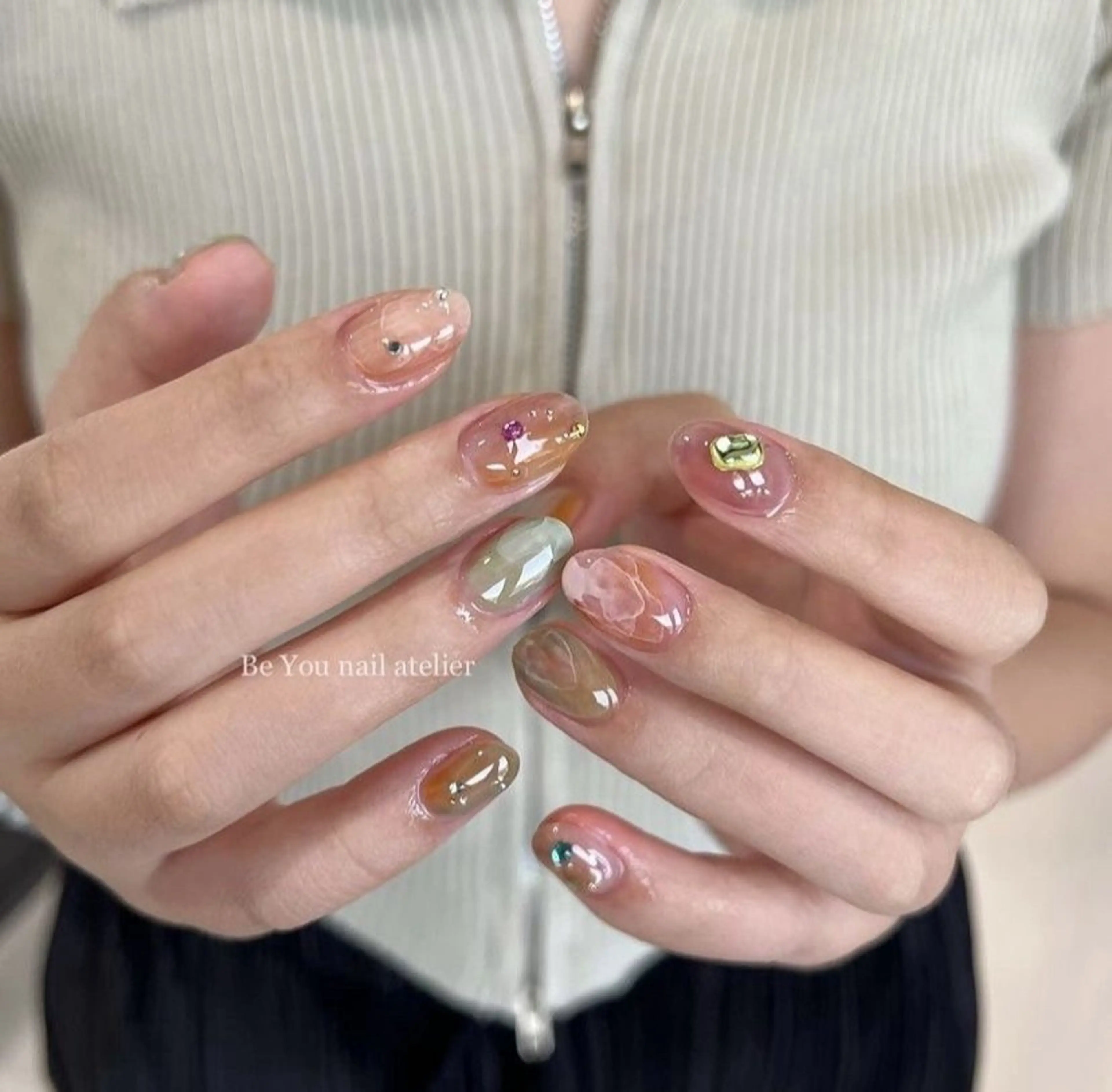 ネイル ワンカラーネイル n2 nail daikokuchoのネイルデザイン