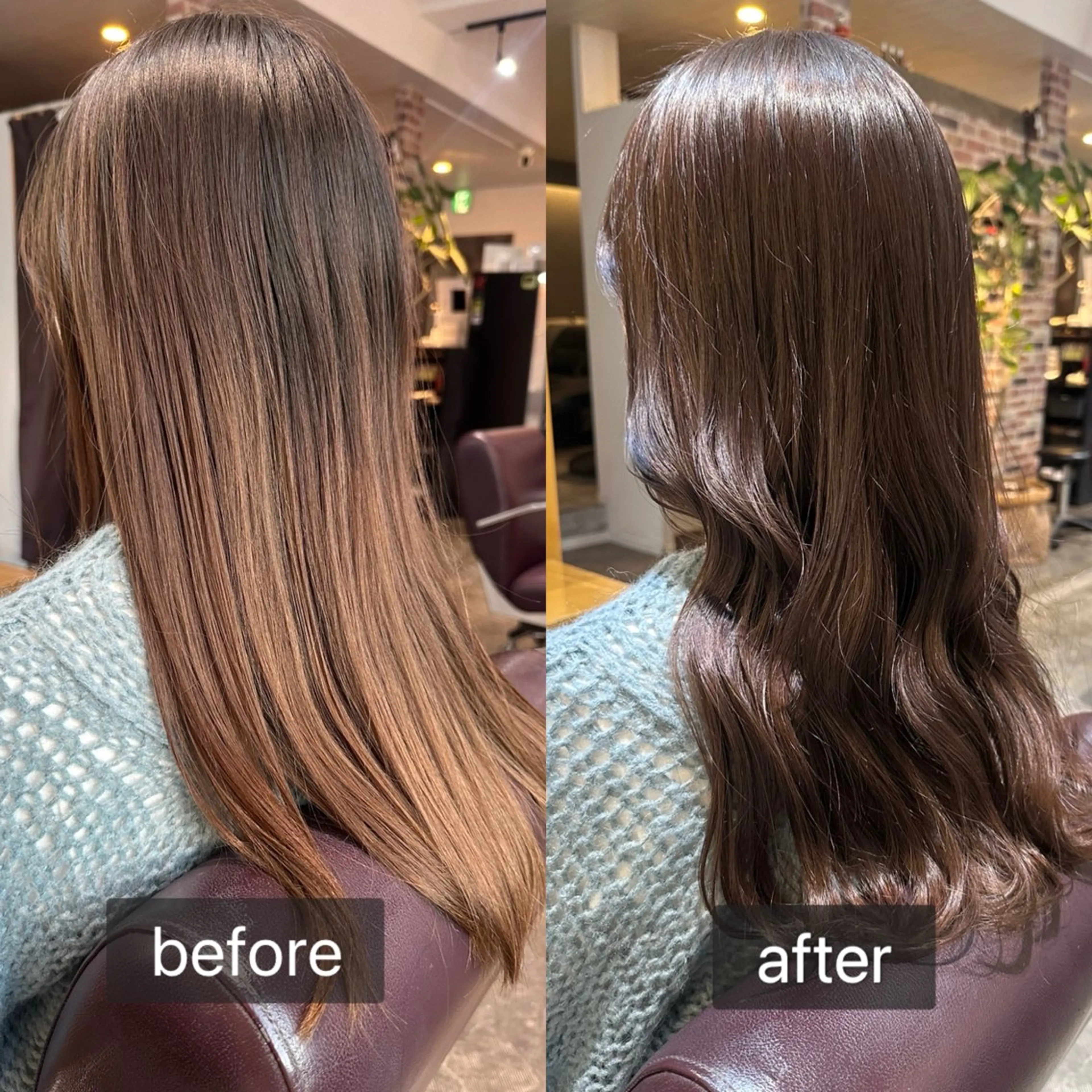 ロング カラー ブラウンカラー チョコレートブラウン カット ヘアカラー 心斎橋/レイヤー/ 艶カラー💖Sakiのヘアスタイル