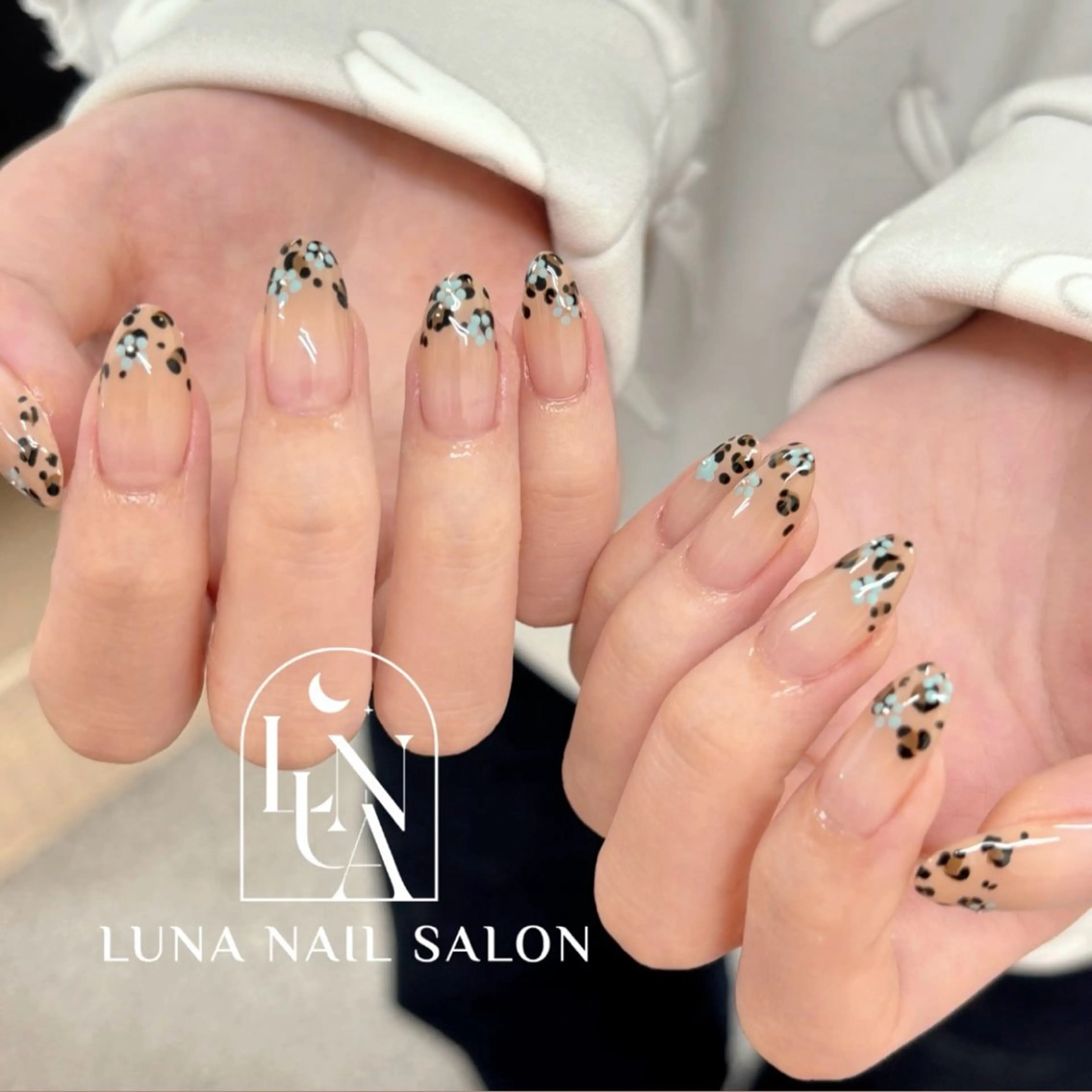 ネイル アートネイル フレンチネイル ジェルネイル ガラスフレンチ 韓国ネイル Kozeni NAIL SALONのネイルデザイン