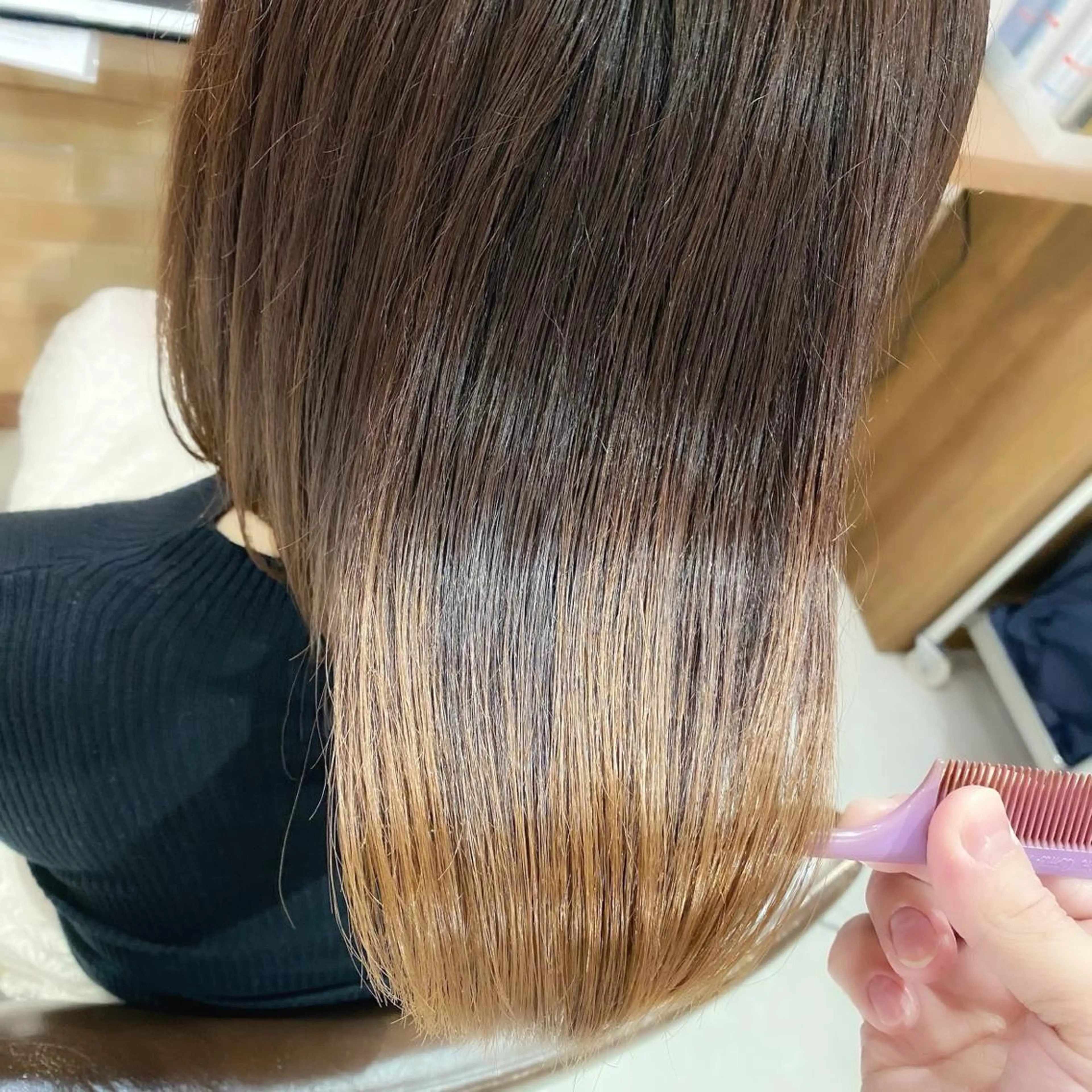 ミディアム ボブ 髪質改善 トリートメント 酸熱トリートメント 髪質改善特化 安東駿介のヘアスタイル