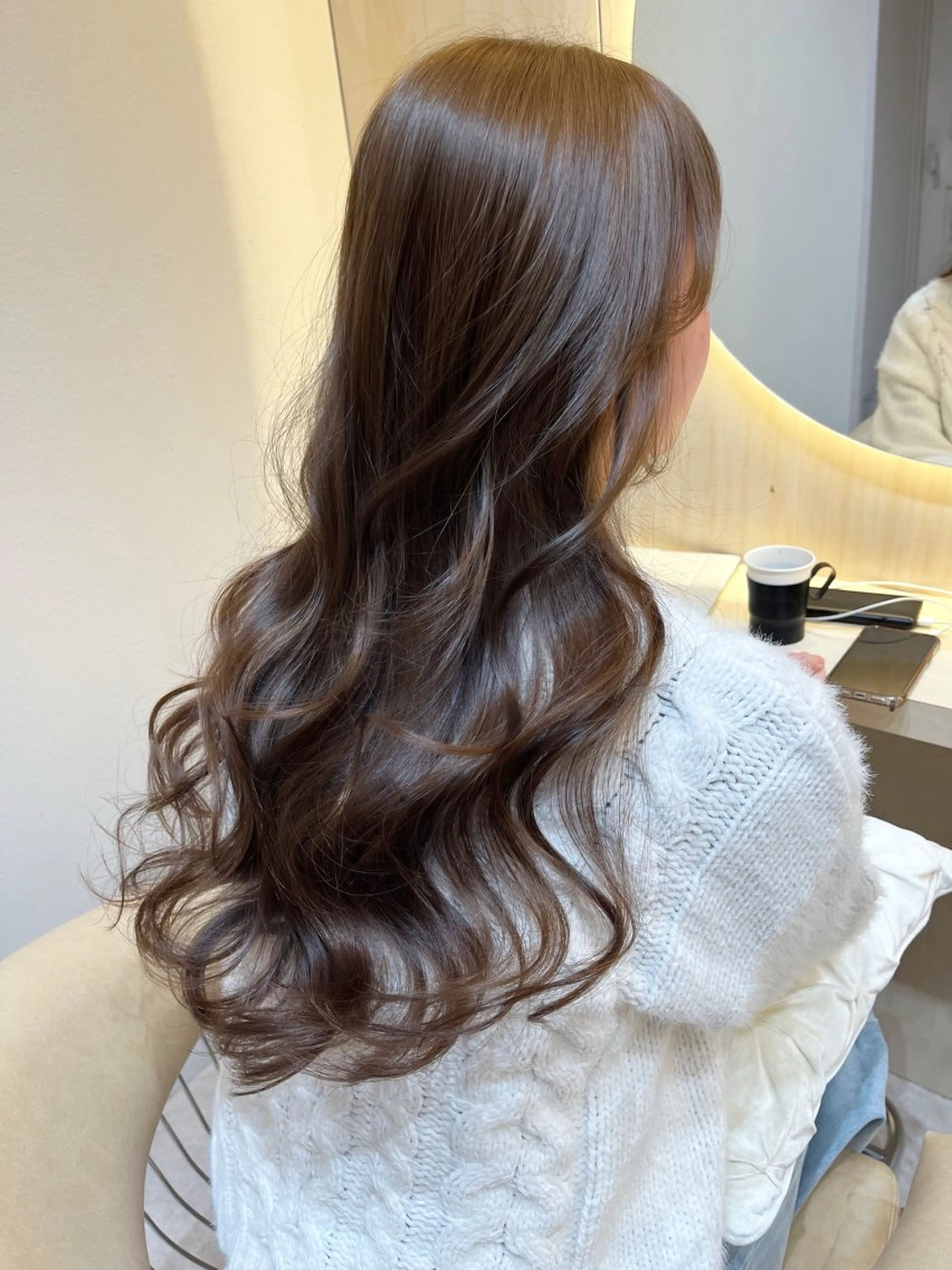 ロング カラー 透明感カラー🤎 中川智帆のヘアスタイル