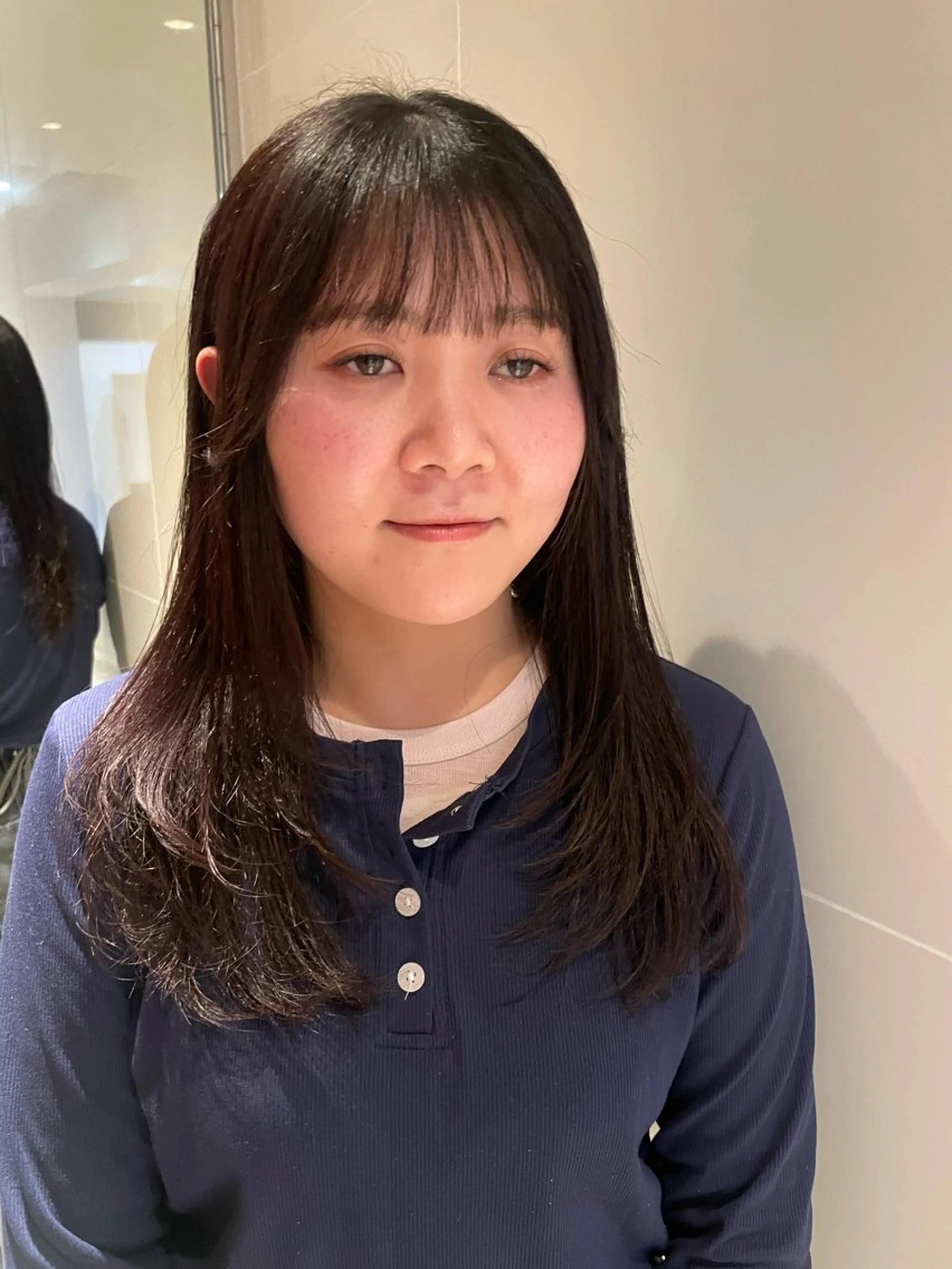 ミディアム レイヤーカット カット ヘアカラー トリートメント レイヤー/艶髪 /chihiro🩰のヘアスタイル