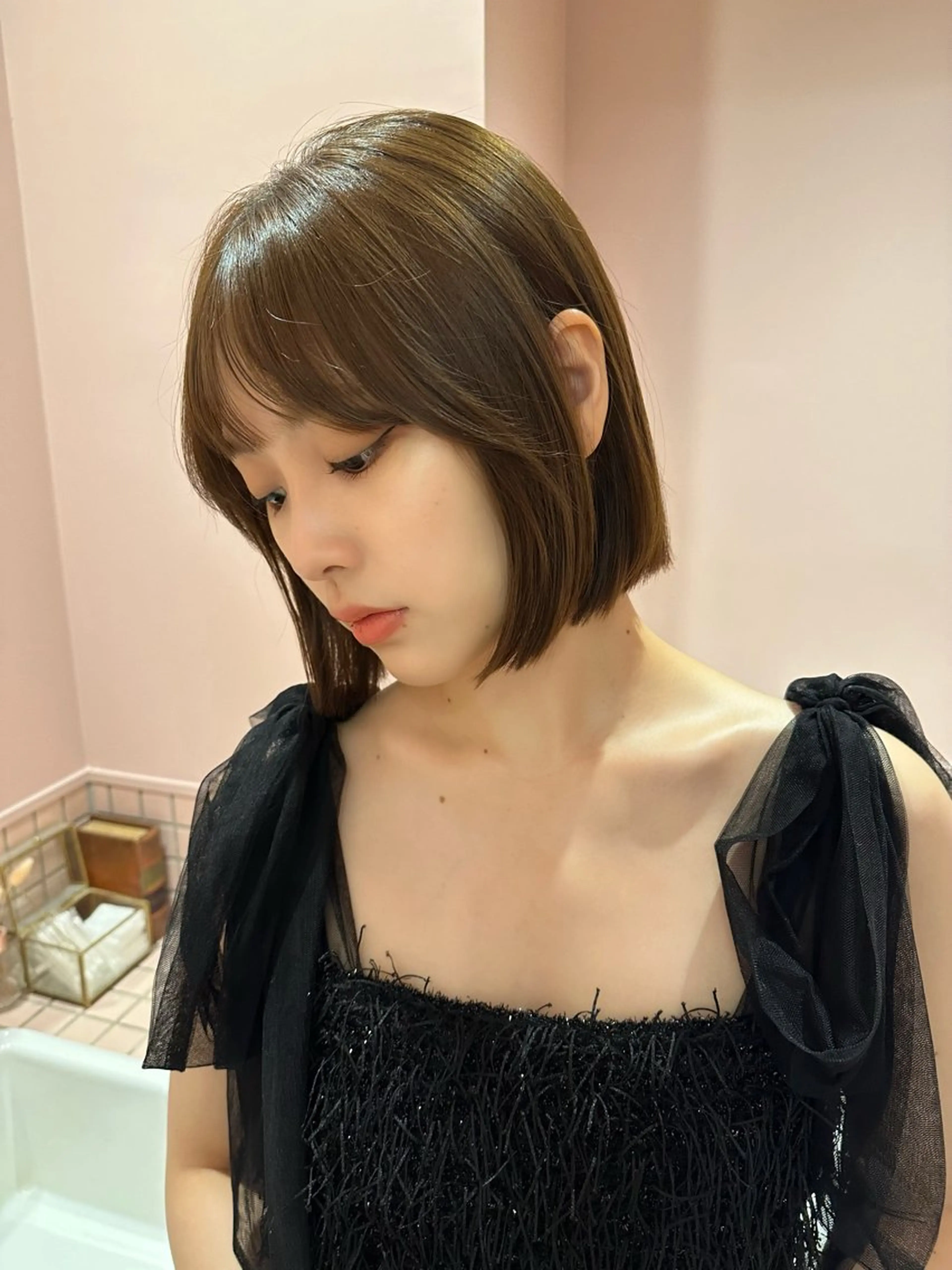 ショート ボブ 韓国風ヘア raika .のヘアスタイル