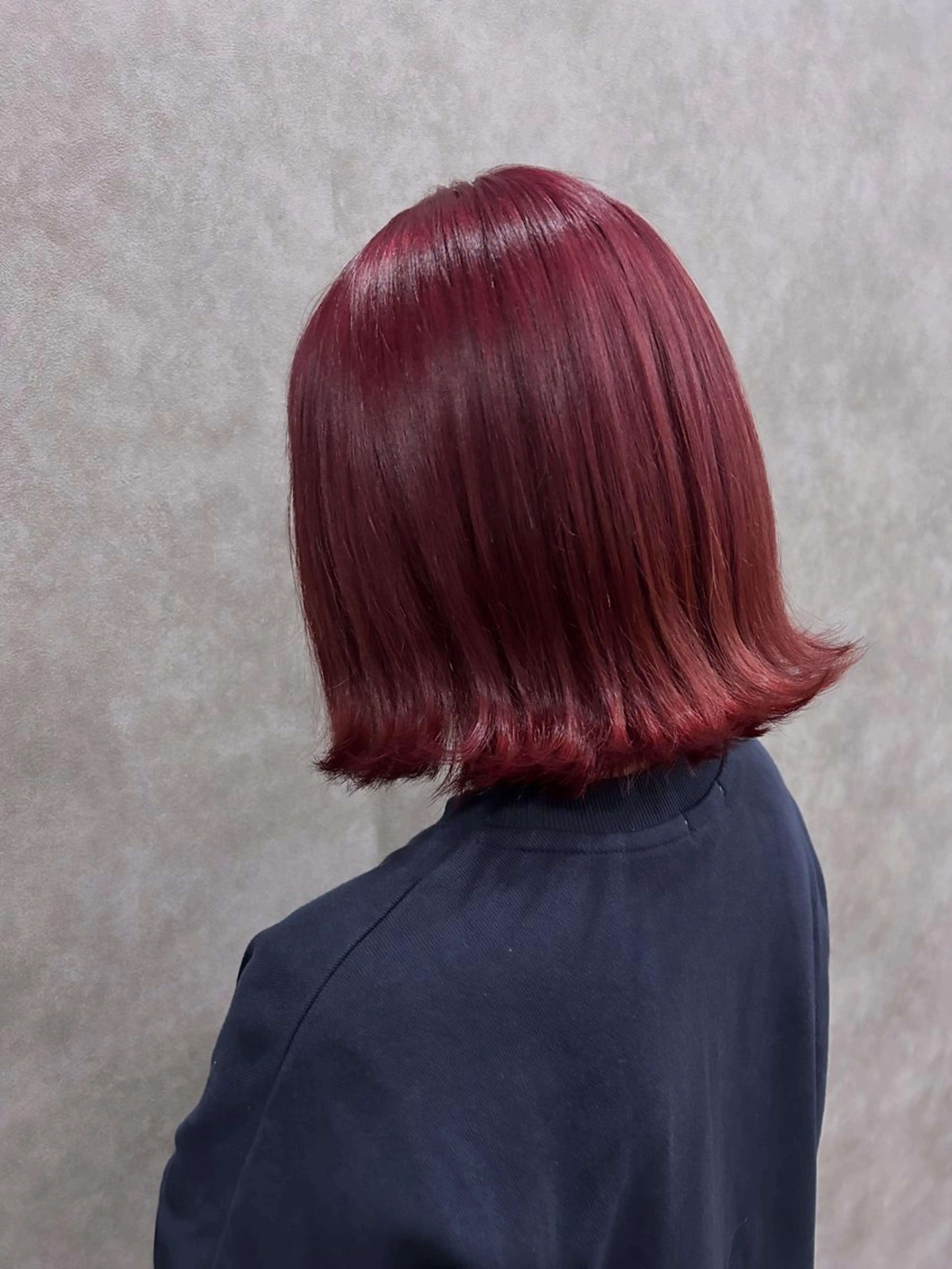 ミディアム カラー レッドカラー ヘアカラー トリートメント ミルクティー職人× HIROSEのヘアスタイル