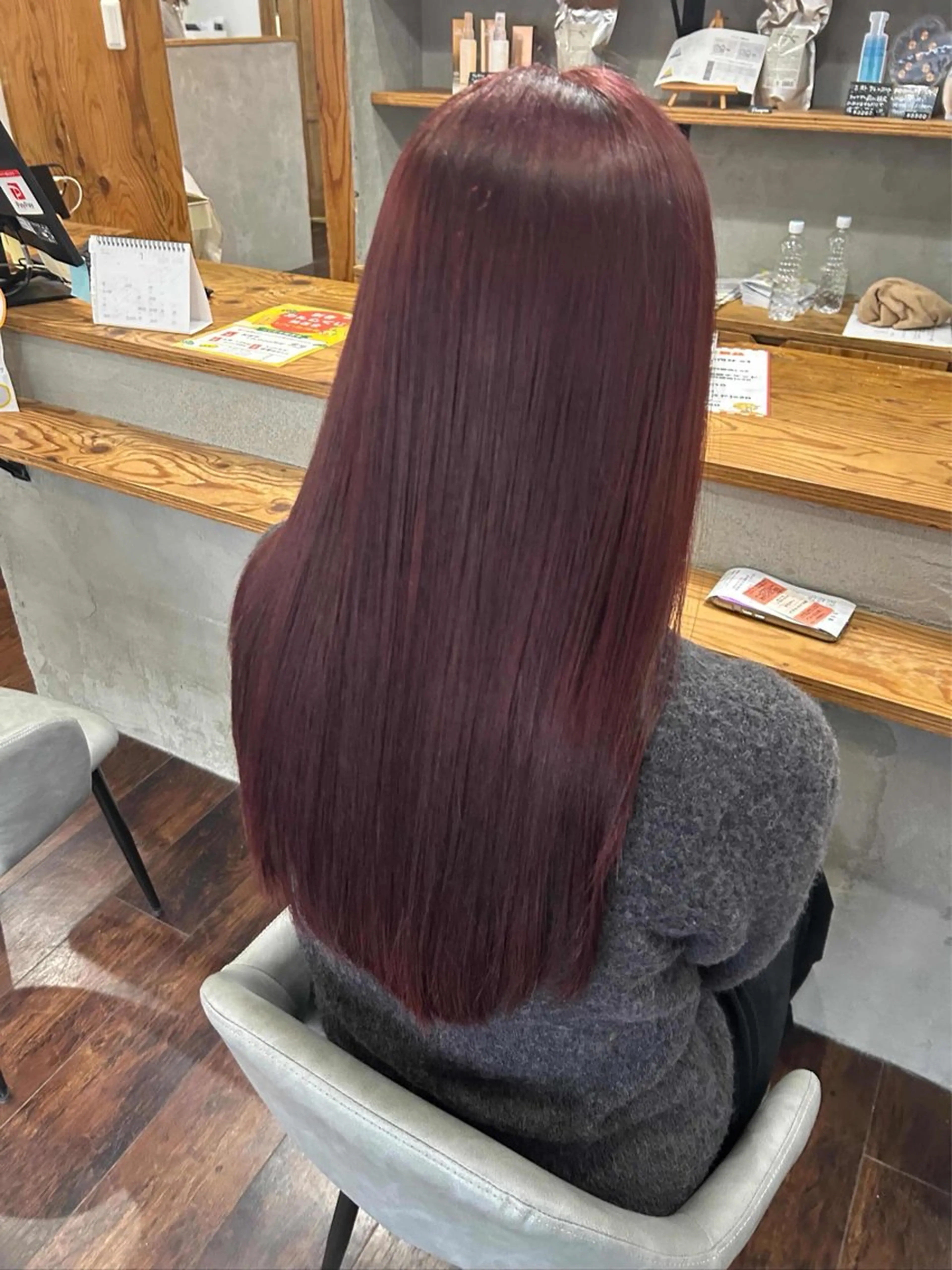 カラー ルプラボウ ふくい きなりのヘアスタイル