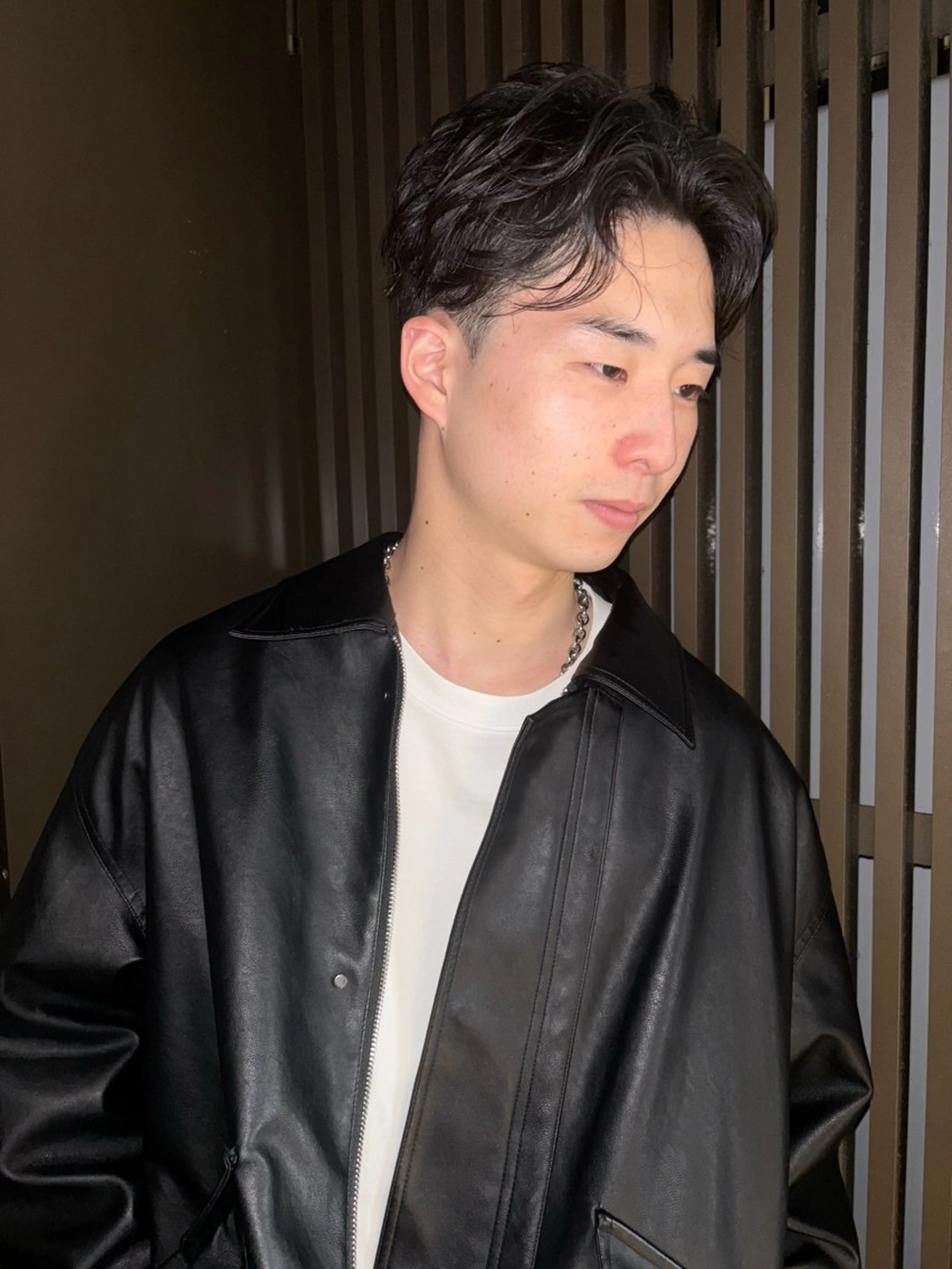 ミディアム メンズ センターパート カット メンズ/特殊ヘア パーマ🕷️小夏貴也のヘアスタイル