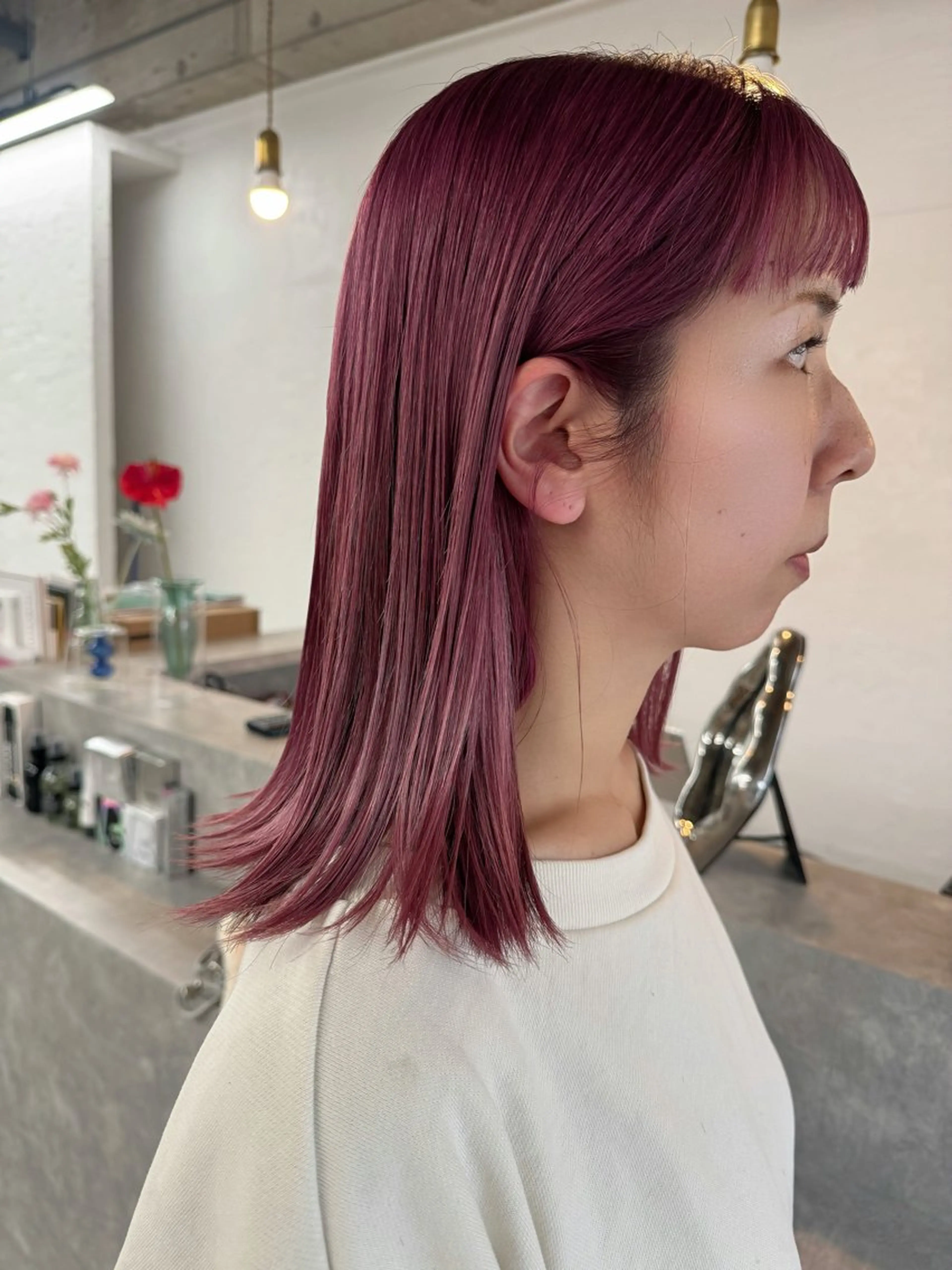 ミディアム ヘアカラー トリートメント miloc🫧 MOMOYOのヘアスタイル