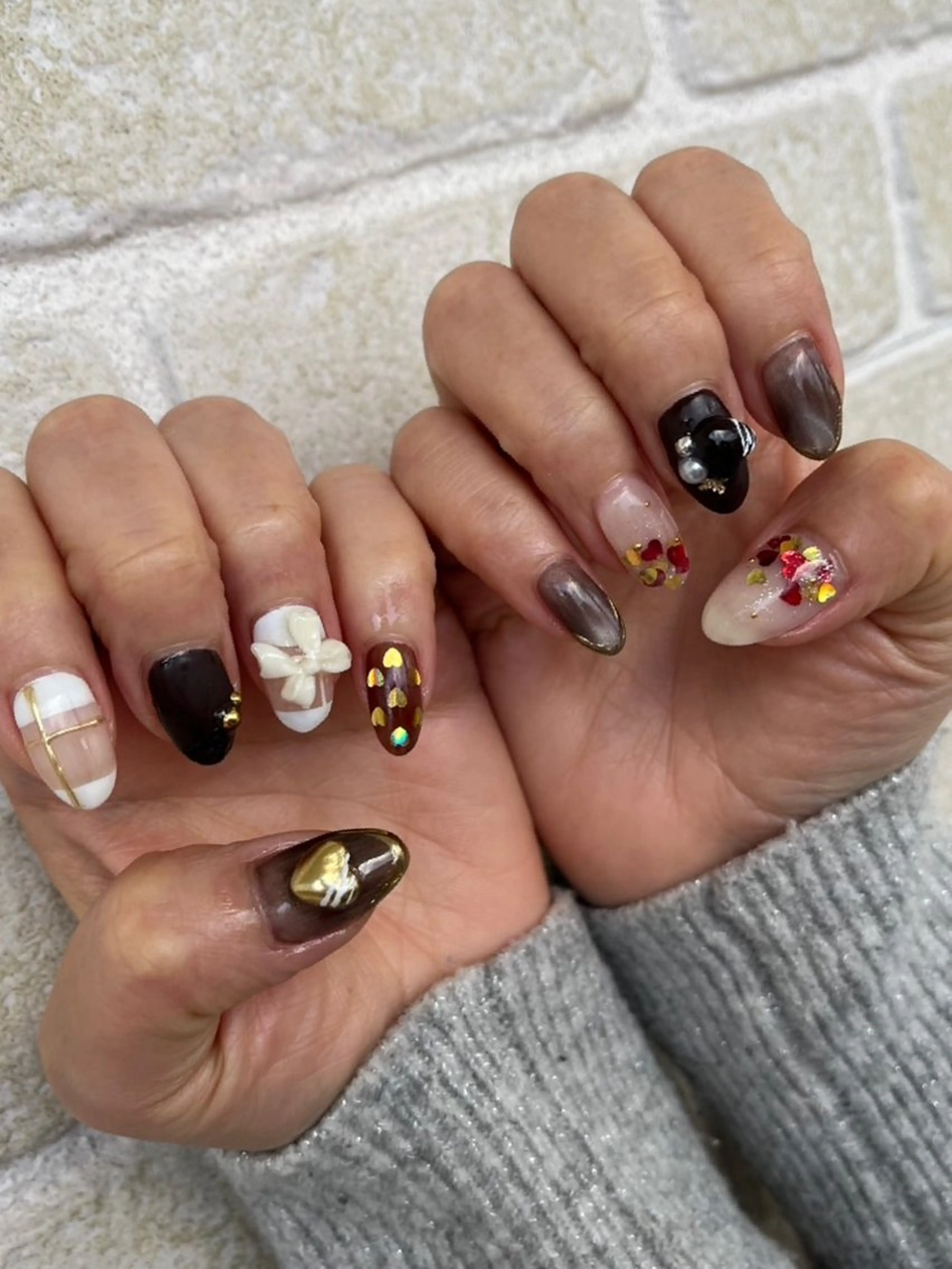 ネイル 持ち込み ハンドネイル Chaleur fleurのネイルデザイン