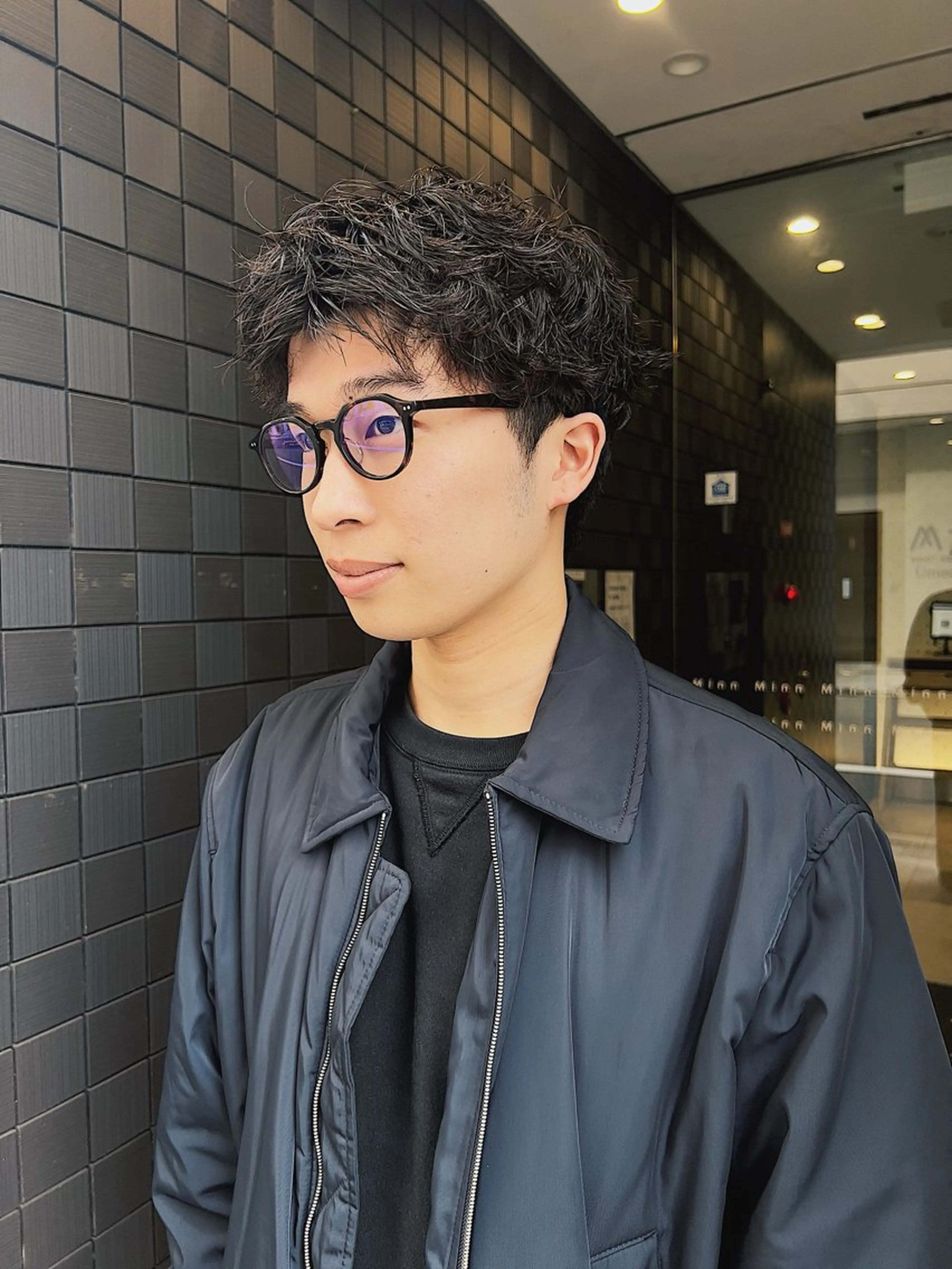 パーマ メンズ メンズパーマ スパイキーショート カット パーマ 大阪メンズパーマ /ショート/らいのヘアスタイル
