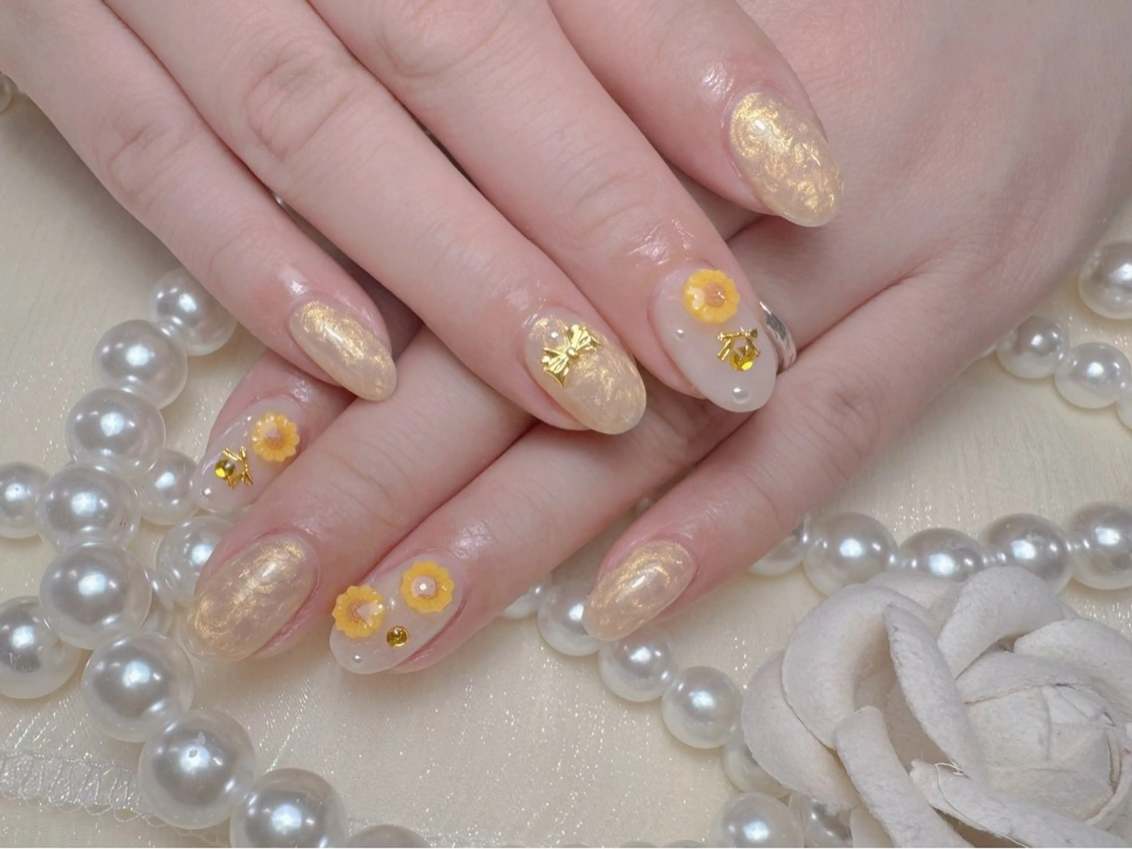 ネイル ハンドネイル マジック ミラーのネイルデザイン