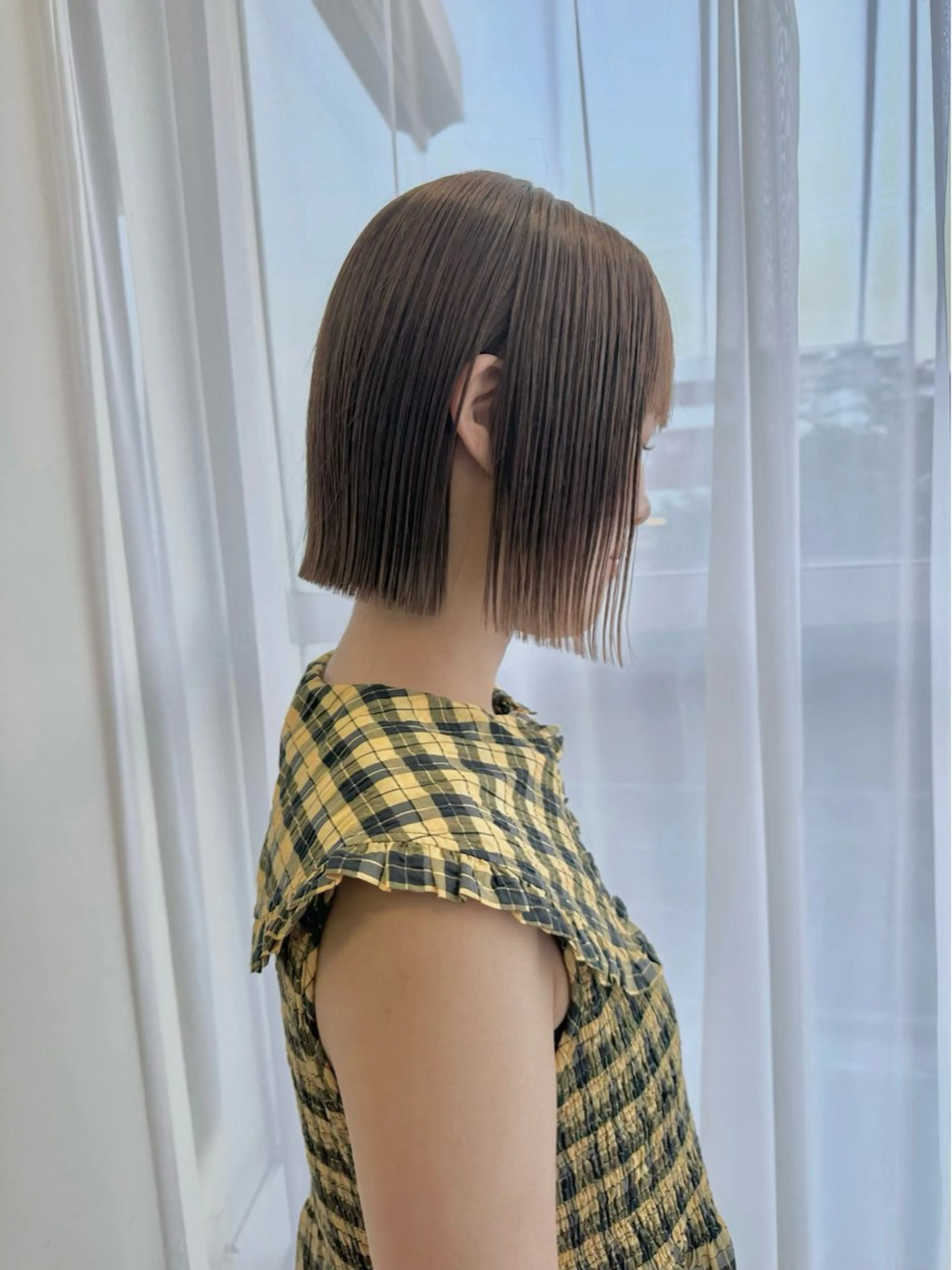 ショート ボブ 縮毛矯正 酸性ストレート カット 縮毛矯正 トリートメント ボブ特化美容師 /木原崇了のヘアスタイル