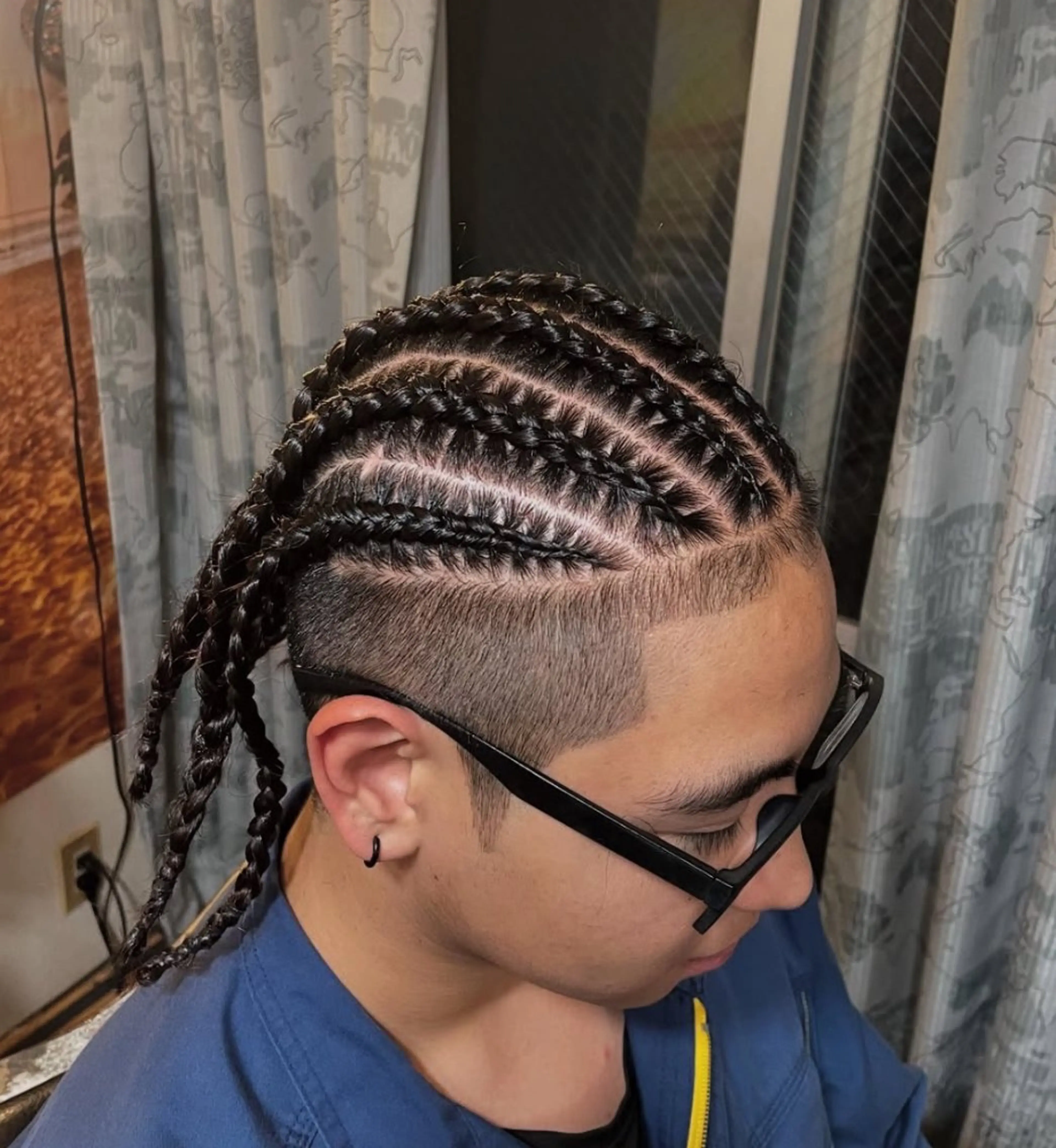 ミディアム メンズ ヘアセット 川原 銀河のヘアスタイル