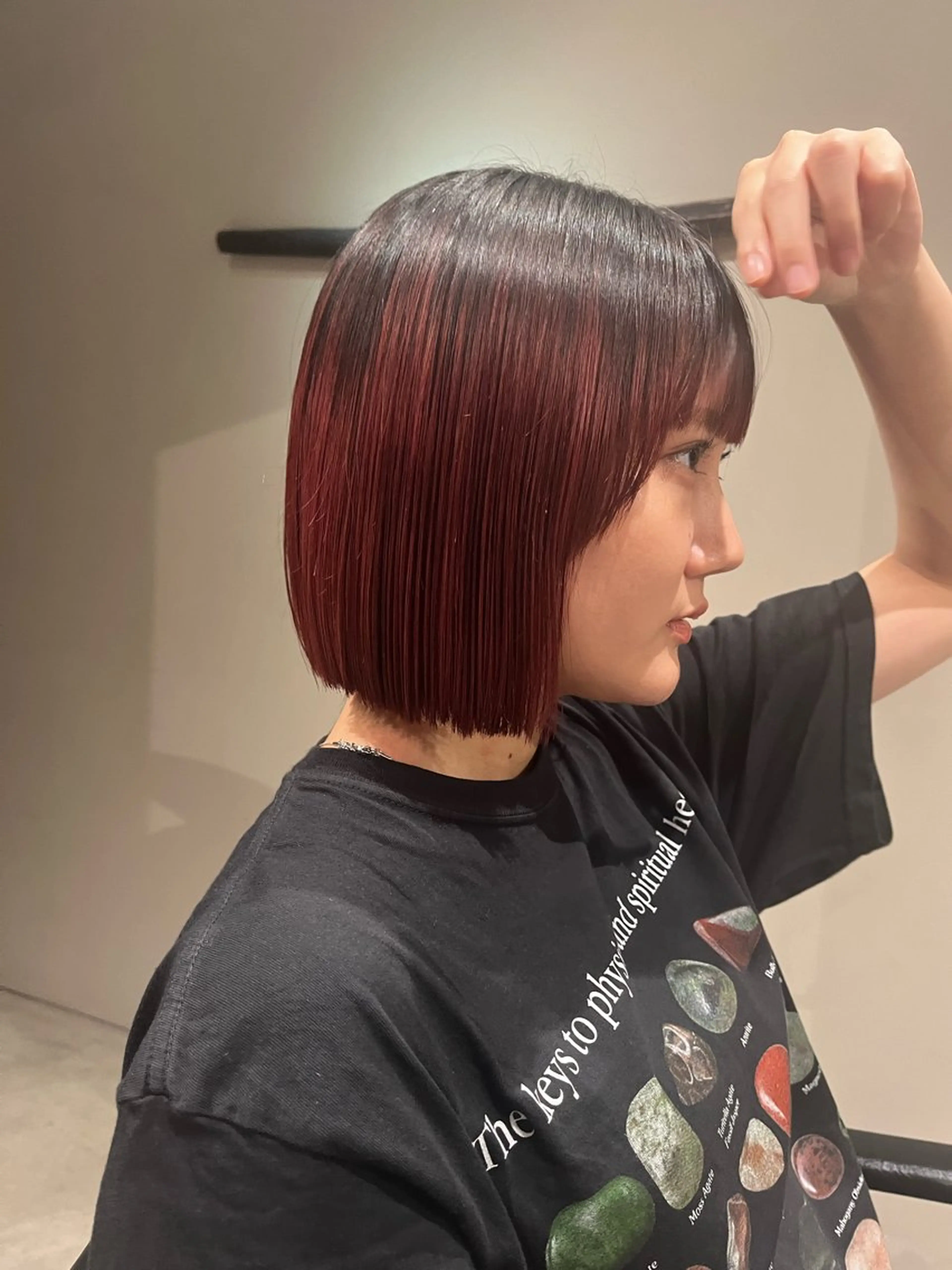 ショート カラー ブラウンカラー レッドカラー レッドブラウン カット ヘアカラー 🦮shiori アイドルオタク🦮のヘアスタイル
