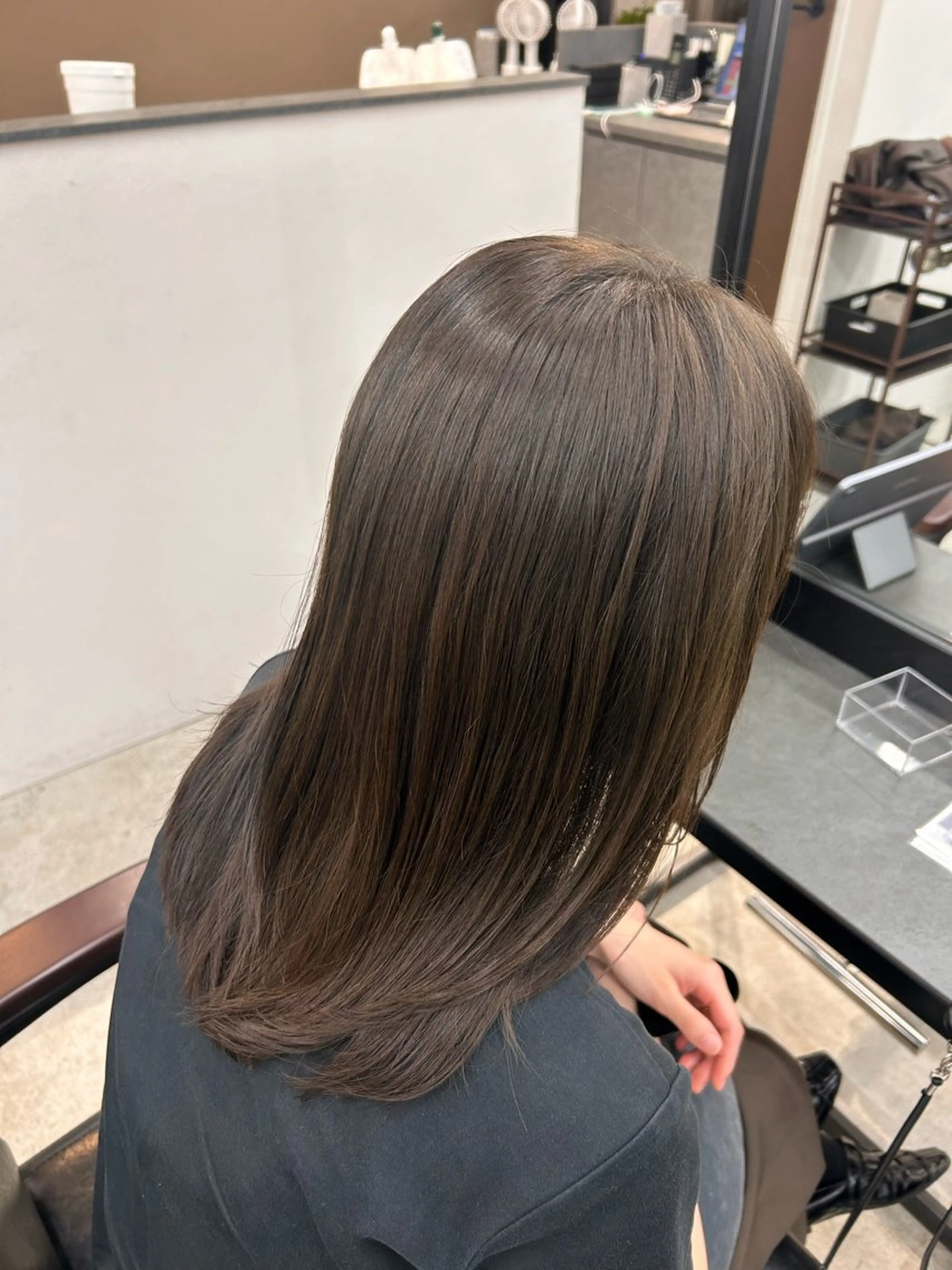 セミロング ヘアカラー ボブ/暖色カラー 🎧 kei 🎀のヘアスタイル