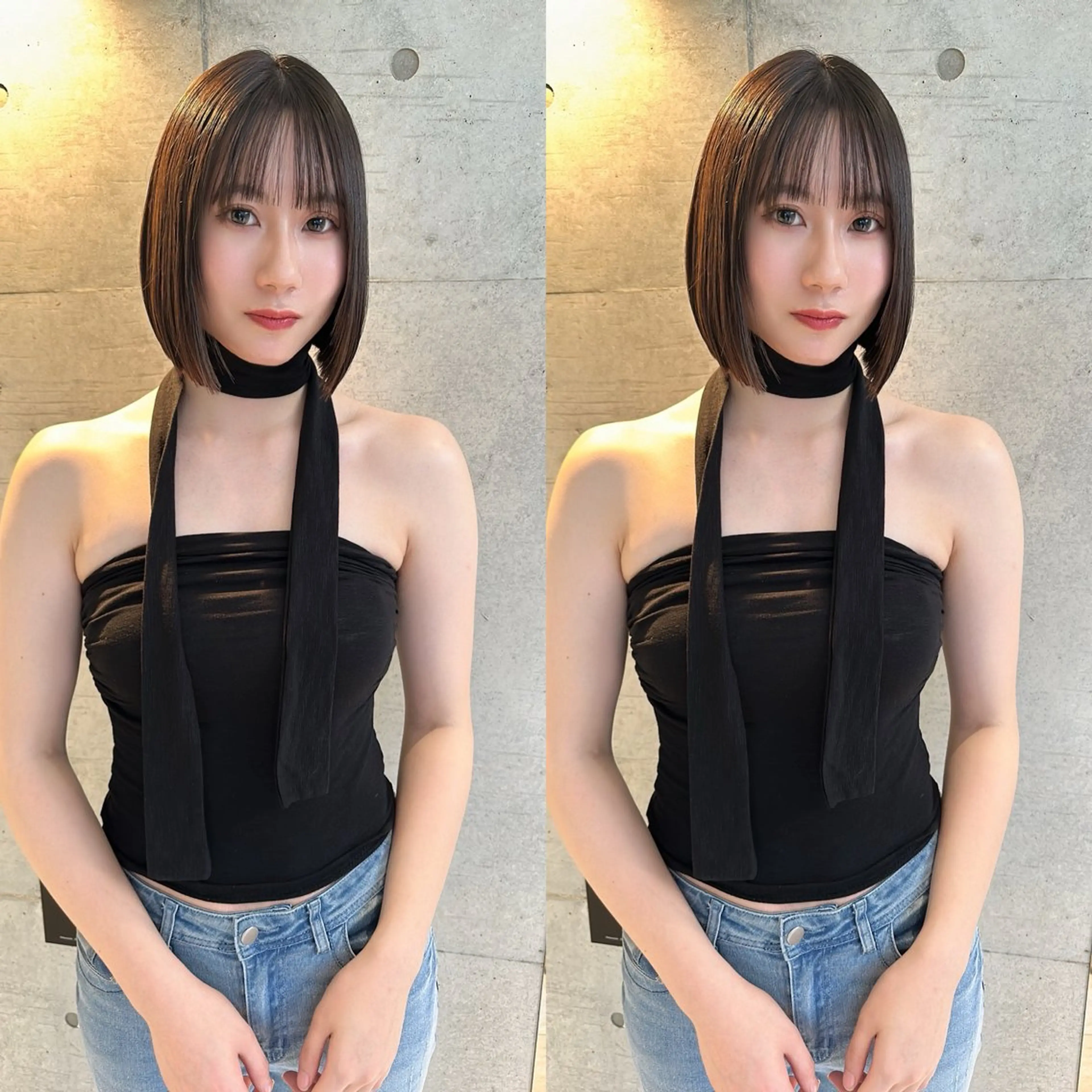 ミディアム カット 縮毛矯正 トリートメント ✨髪質改善特化✨副 店長椎葉信乃介のヘアスタイル