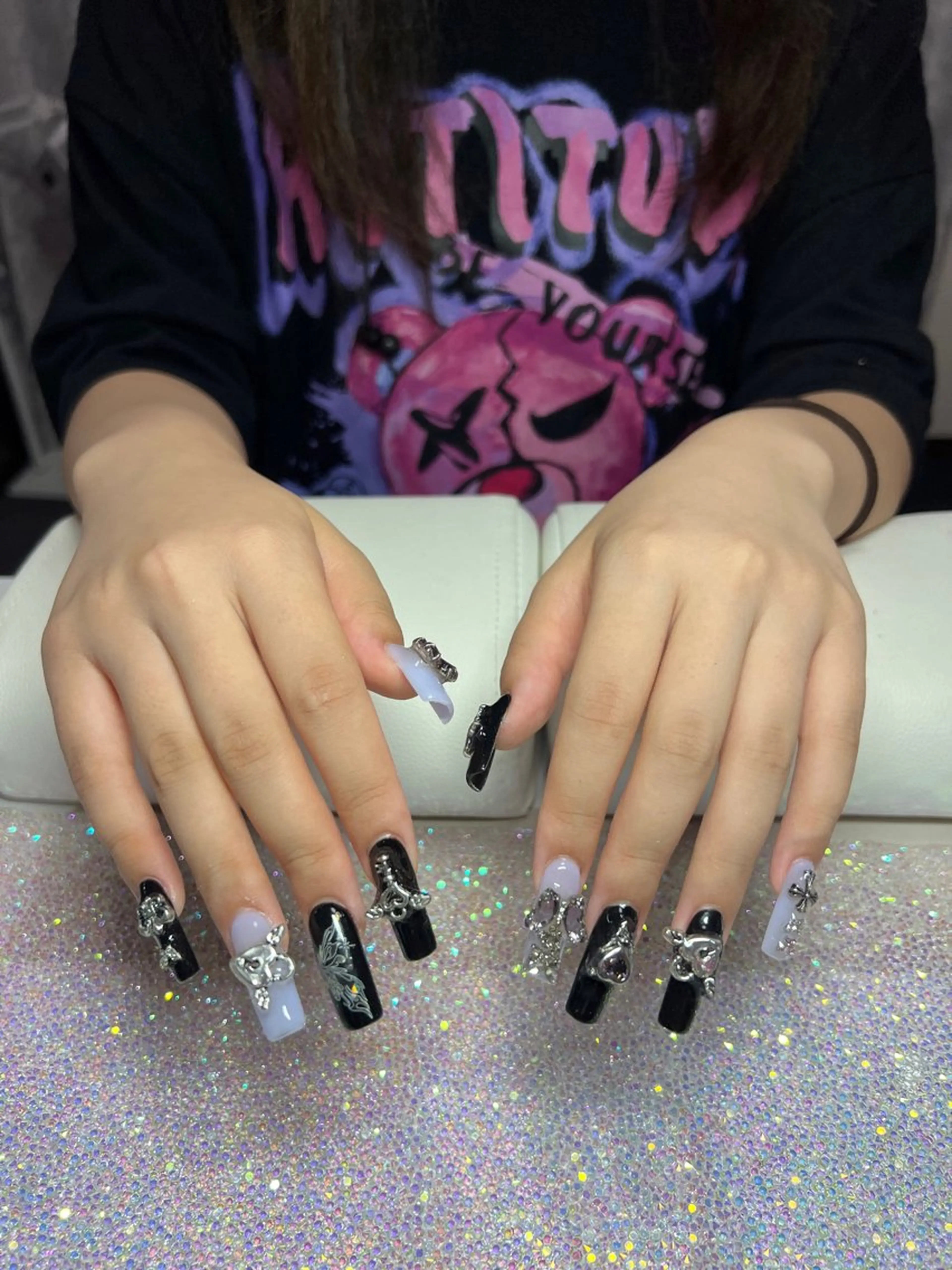 ネイル 長さ出し Rin Nails Osakaのネイルデザイン