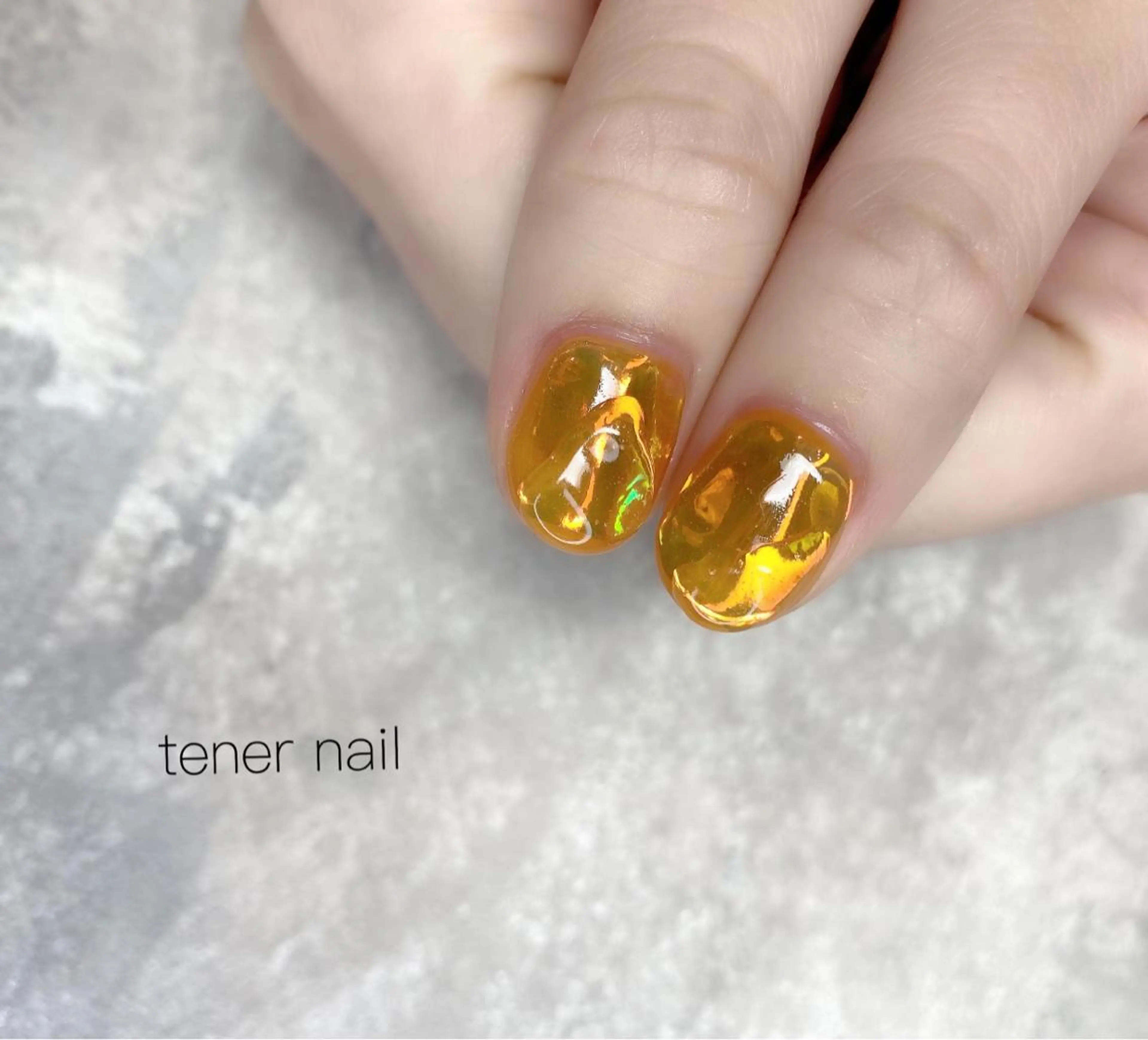 ネイル オレンジ テネルネイル tener nailのネイルデザイン