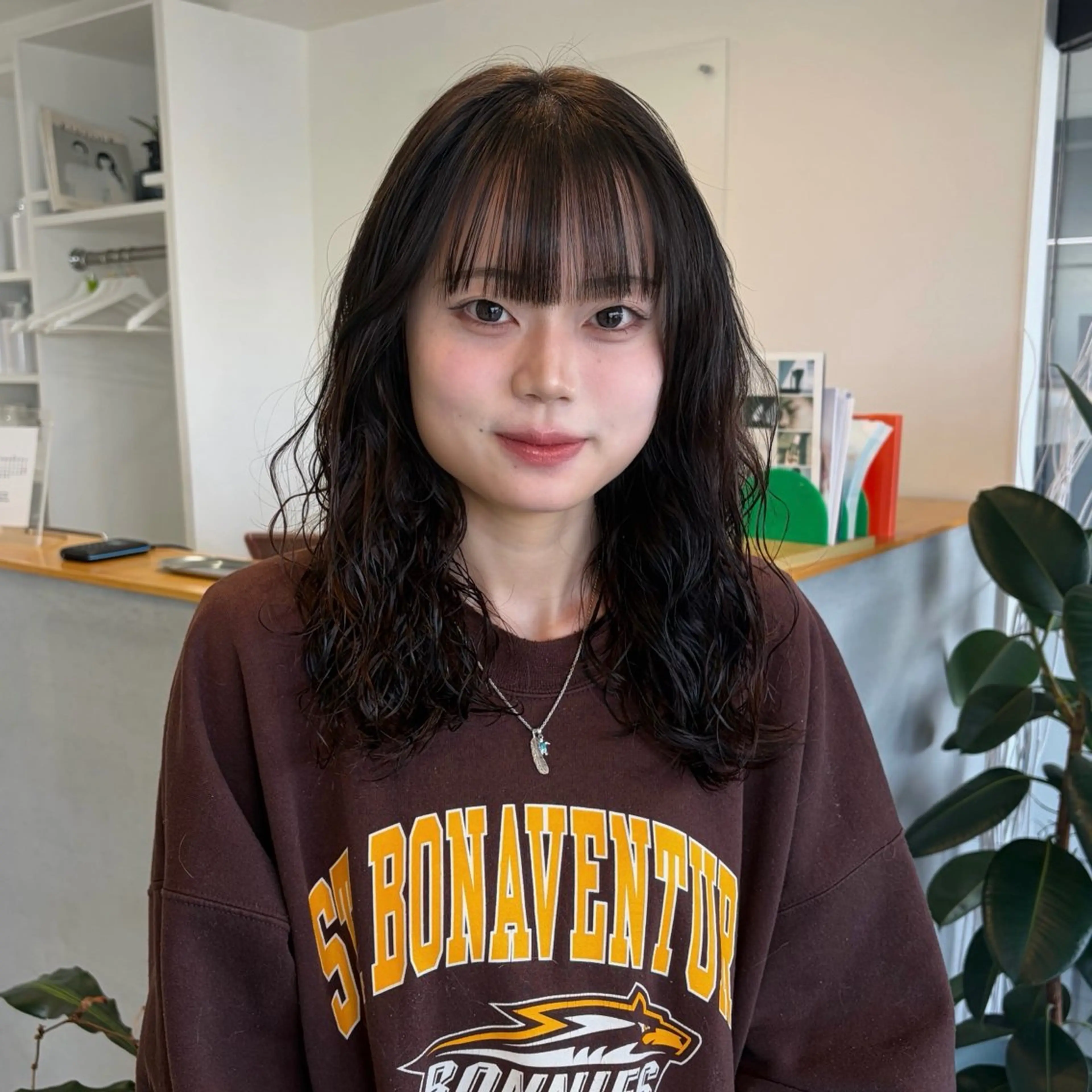 ロング パーマ ロング カット パーマ enrich / キタガワ カノンのヘアスタイル