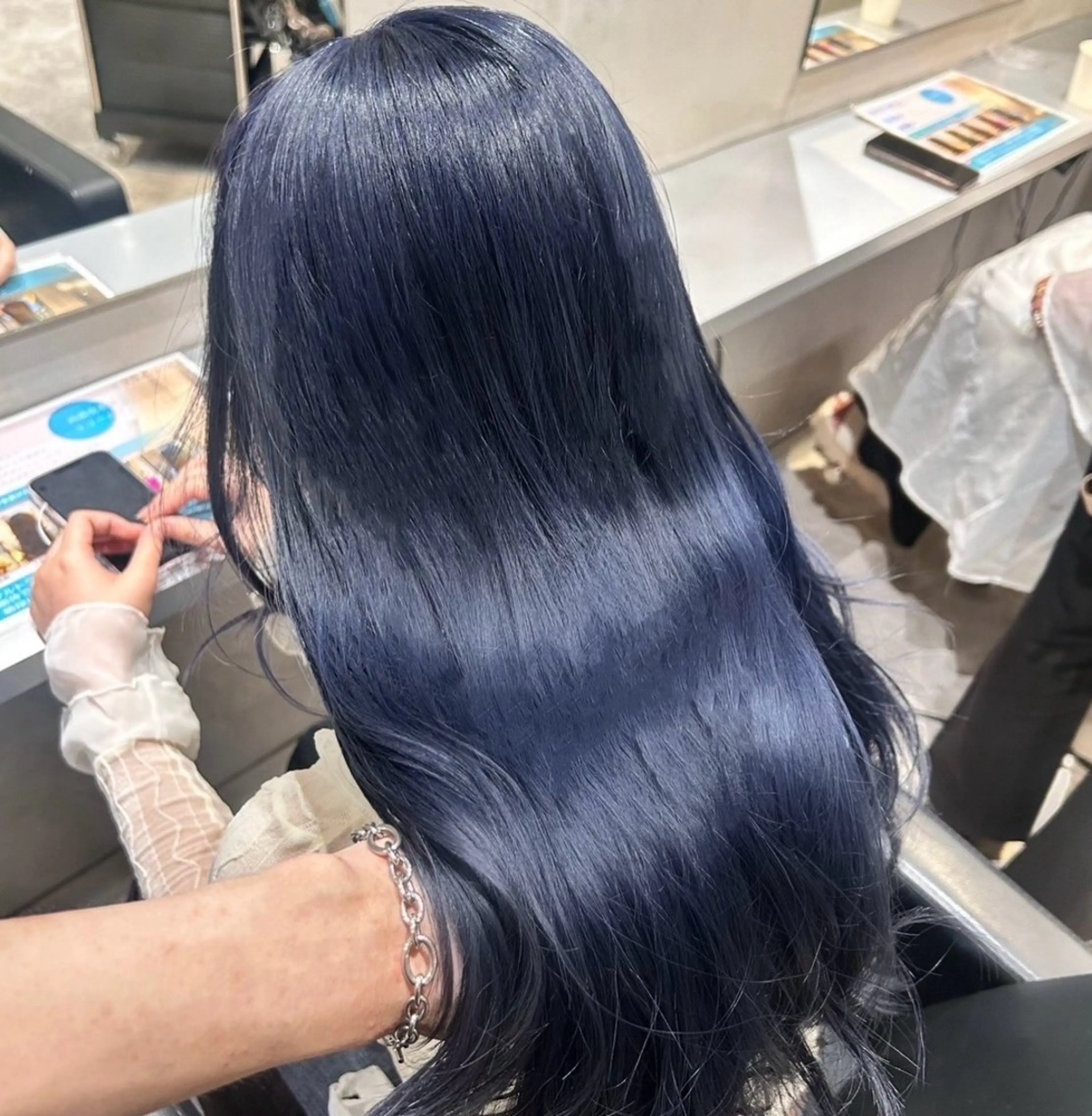ロング カラー ヘアカラー トリートメント 艶髪×透明感カラー ののかのヘアスタイル