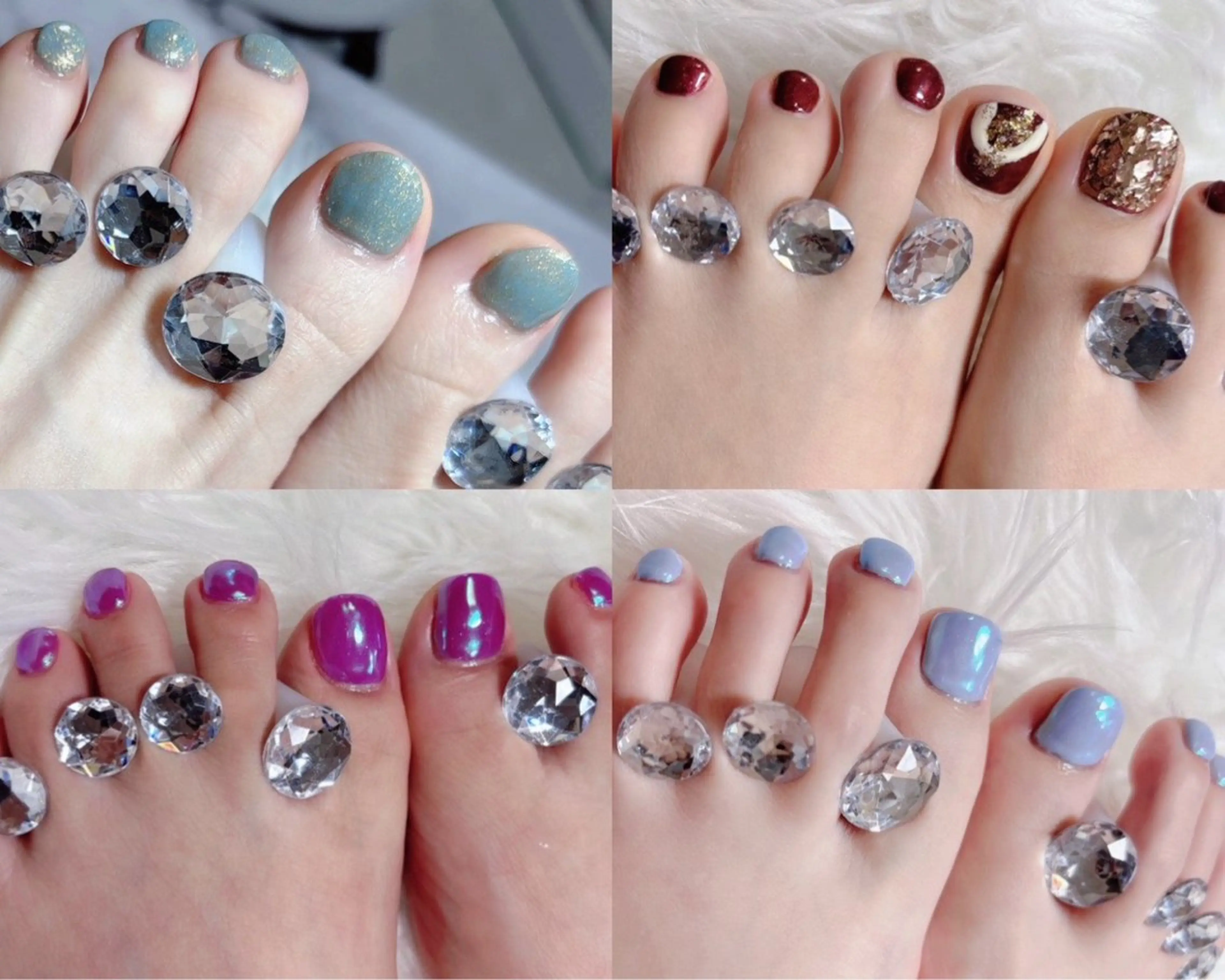 フットワンカラーネイルの写真