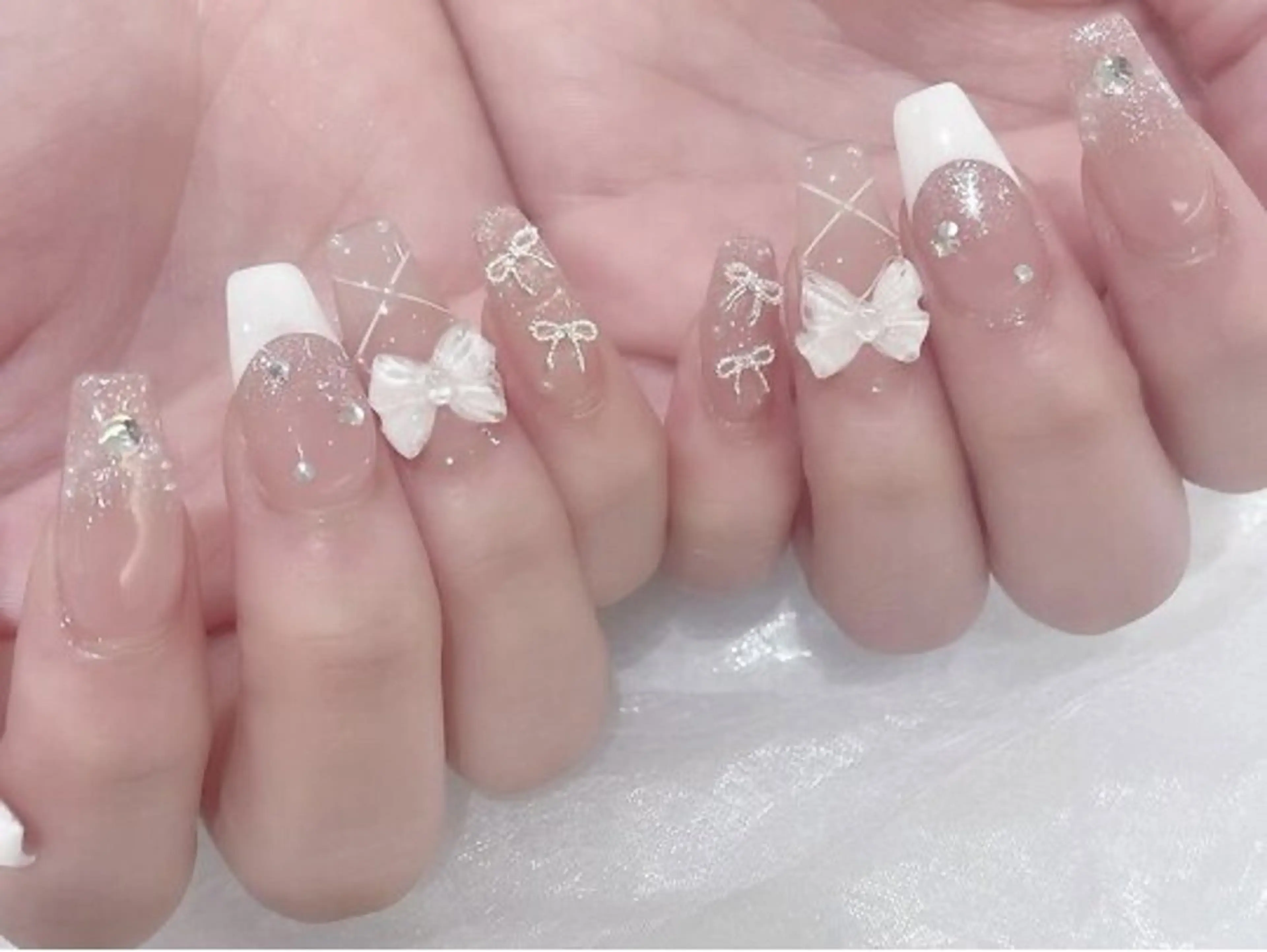 ロング ハンドネイル M+Nail 新宿のネイルデザイン
