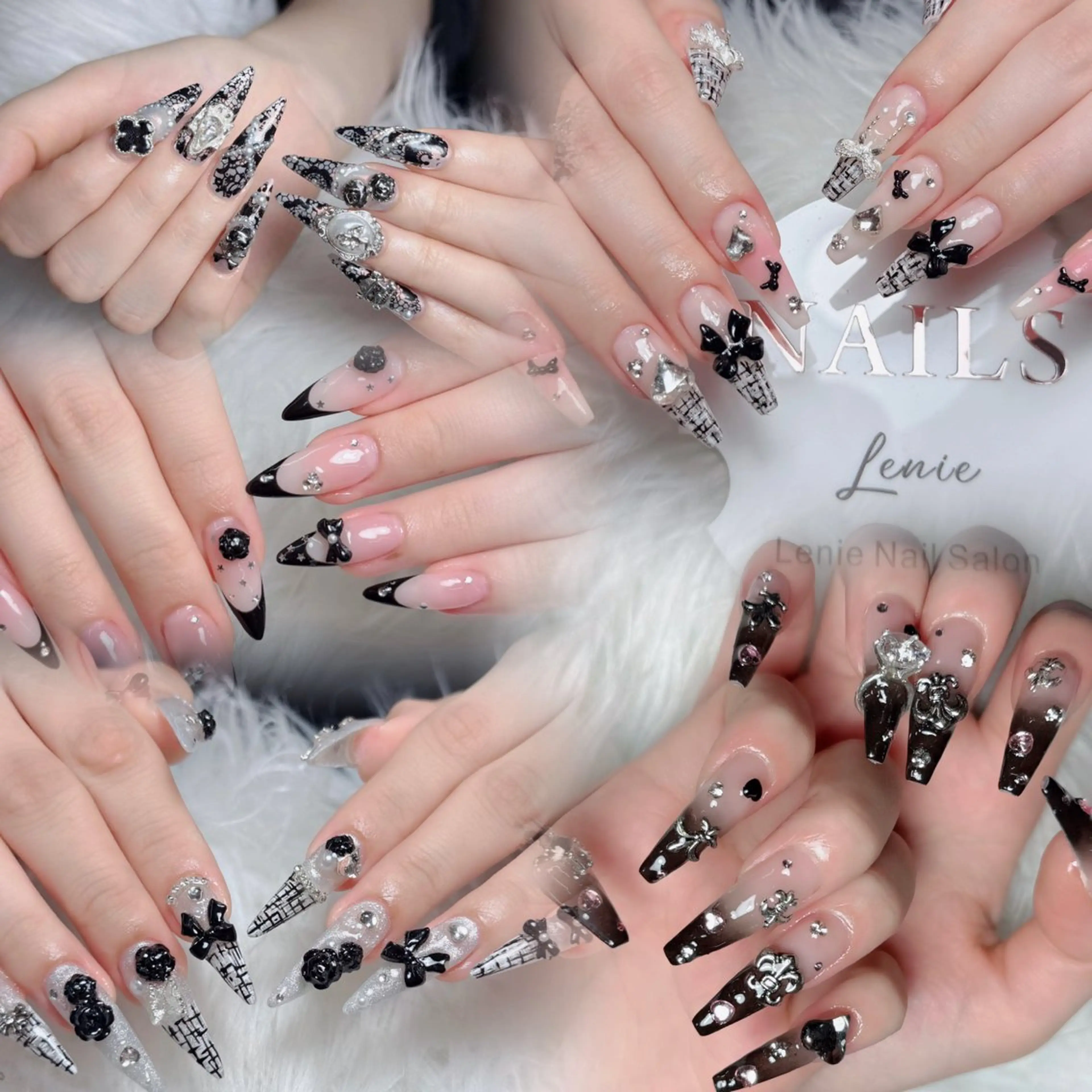 ネイル アートネイル 韓国ネイル 持ち込み ワンホンネイル ハンドネイル Lenie Shinokuboのネイルデザイン