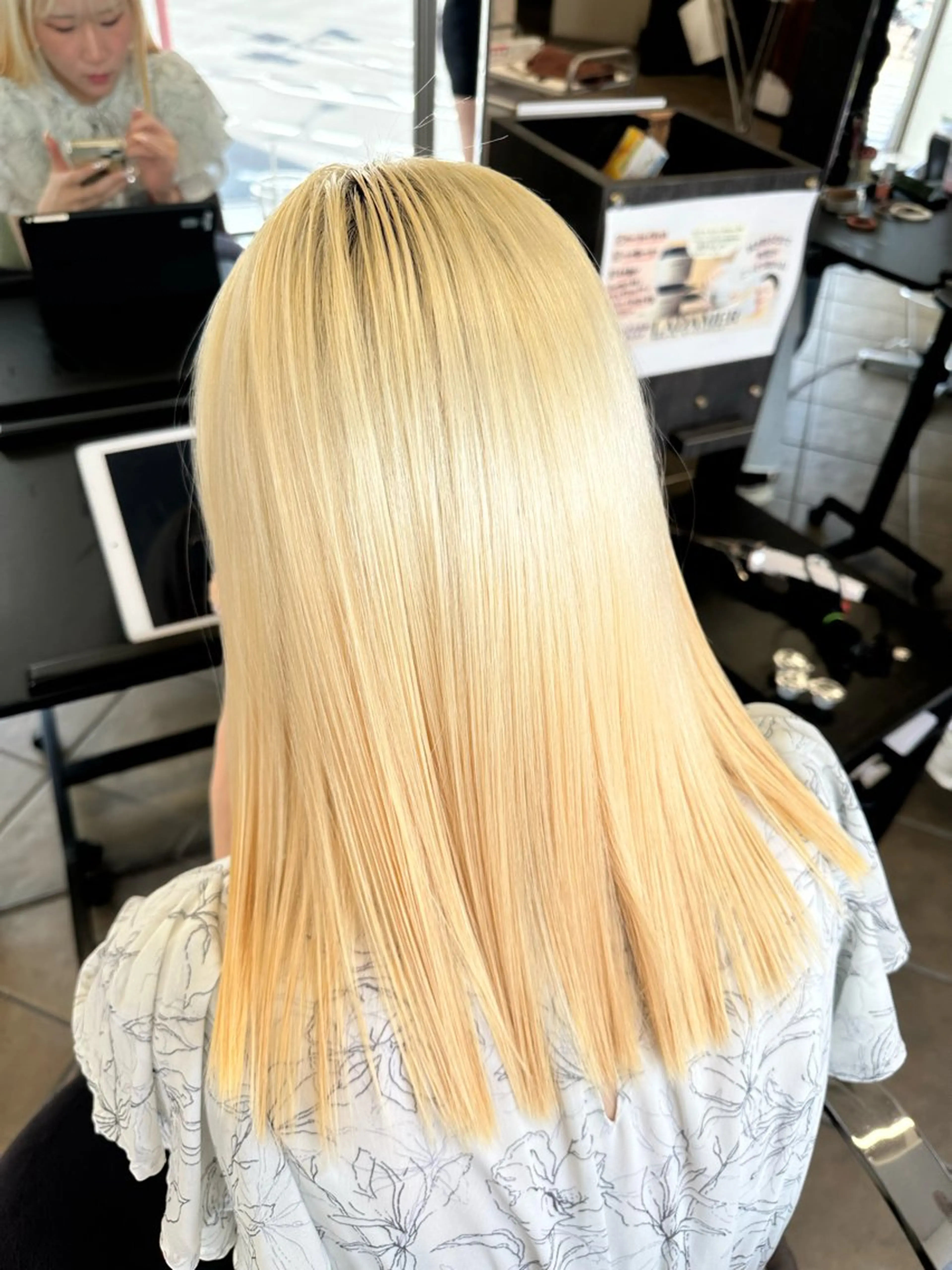 ミディアム カット トリートメント ブリーチカラー/ わきたちえ🌻のヘアスタイル