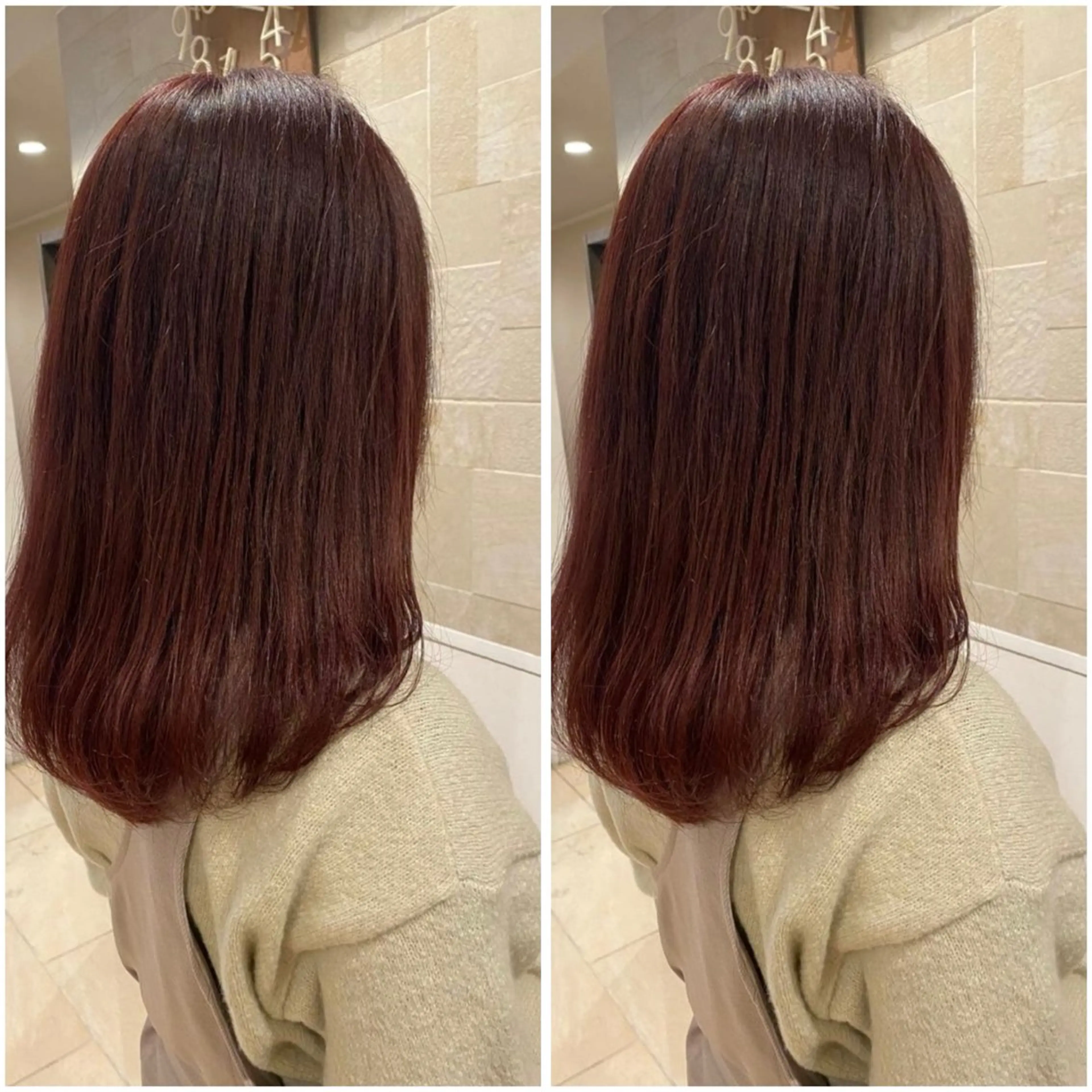 セミロング カラー 🌼二本柳 🌼のヘアスタイル