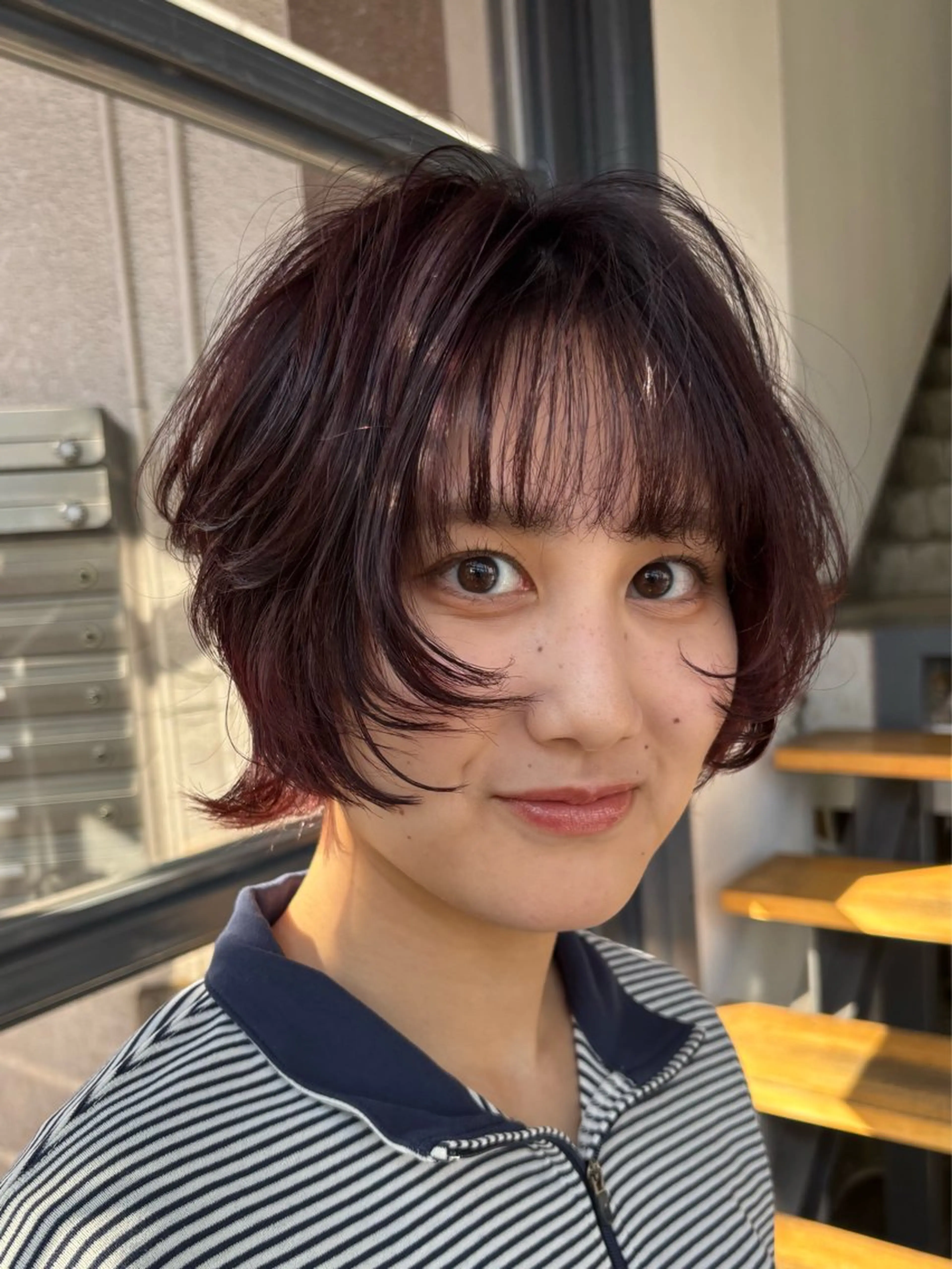 ショート ヘアカラー Haircraft 長岡琉菜のヘアスタイル