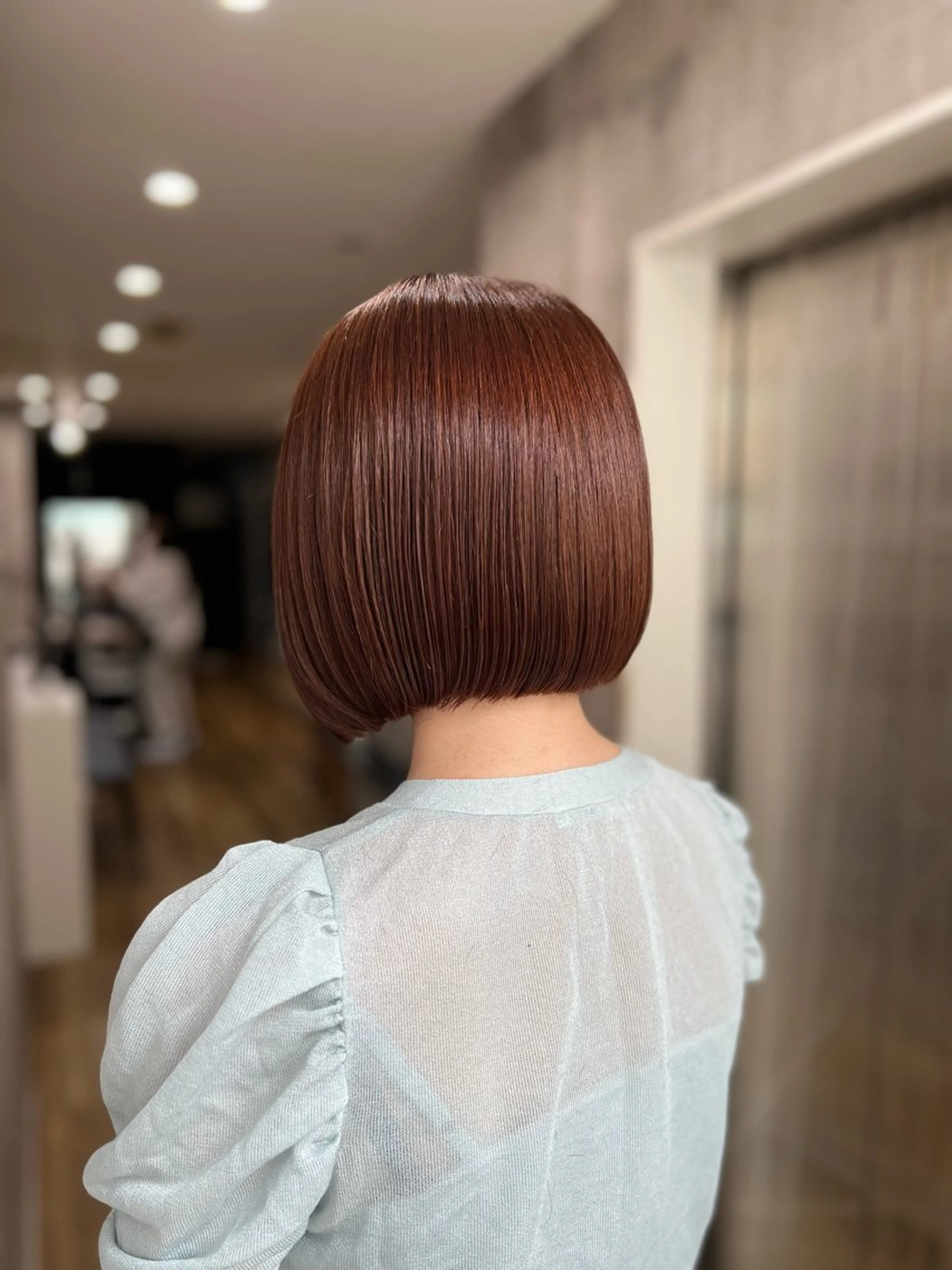 ショート ピンクブラウン ✨レイヤー/透明感 /豊嶋里緒✨のヘアスタイル