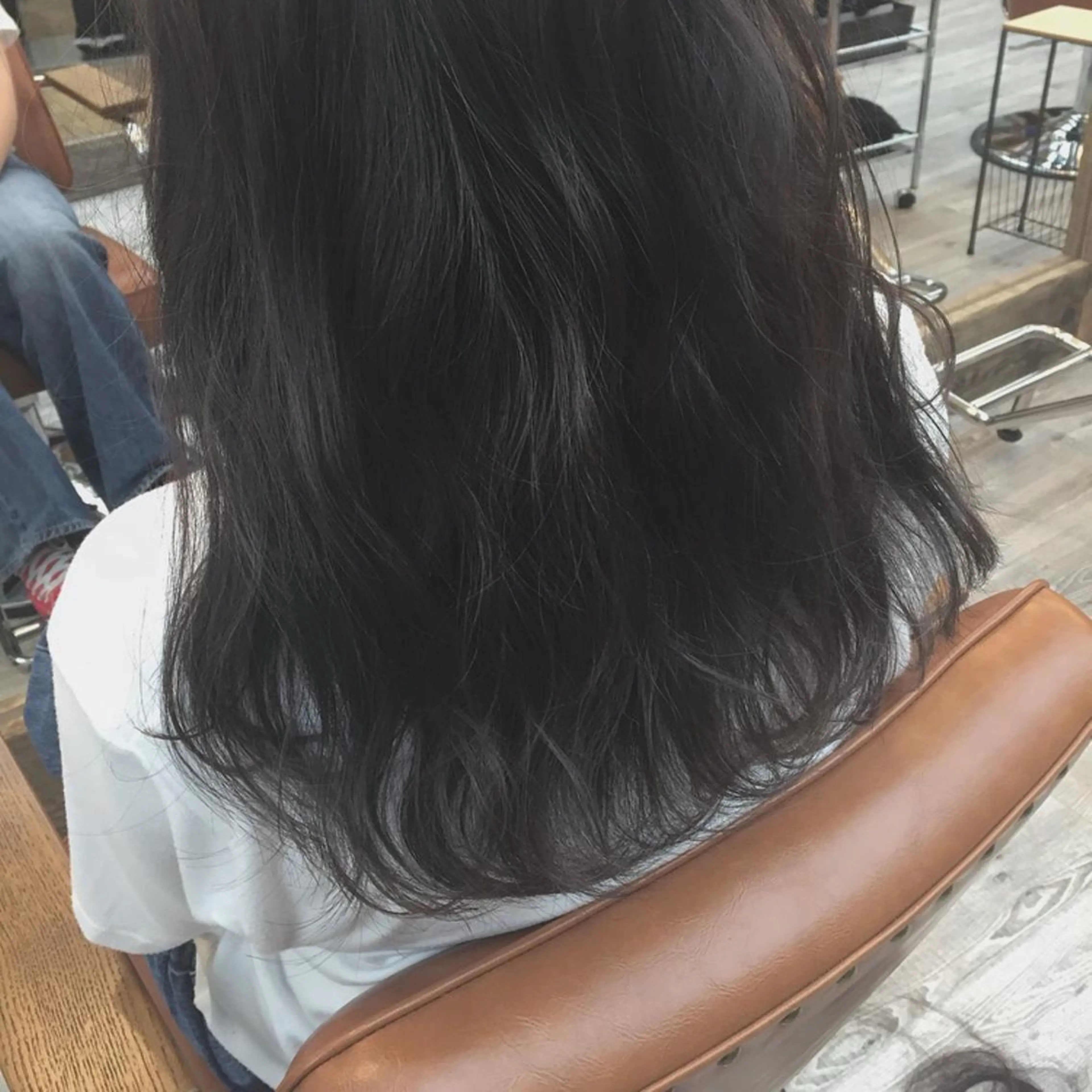 ロング カラー ブリーチ 前髪顔周り✂️店長 ❤️アマミヤ❤️のヘアスタイル