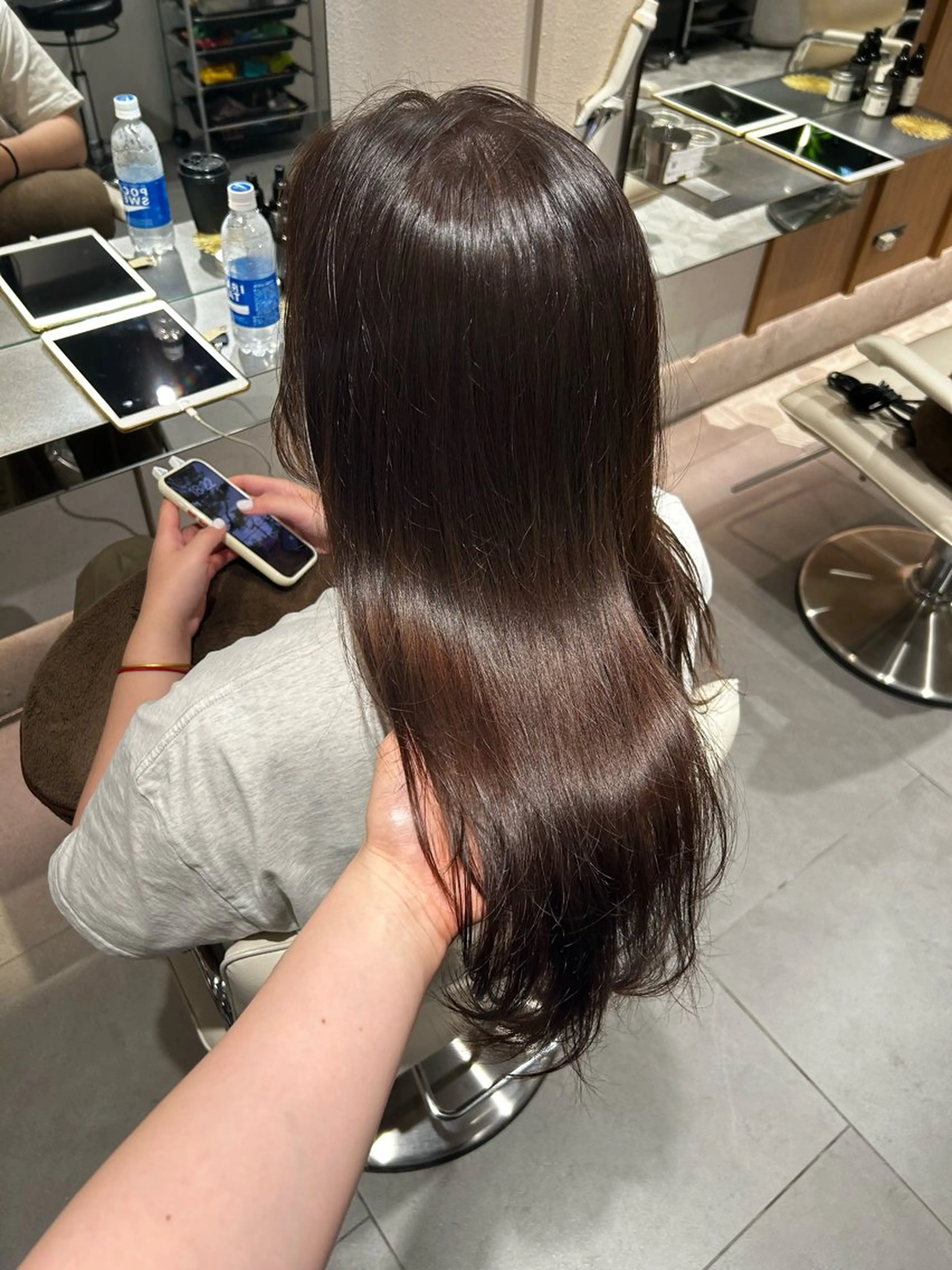 セミロング ヘアカラー 艶感/ナチュラル 🌿マアヤのヘアスタイル