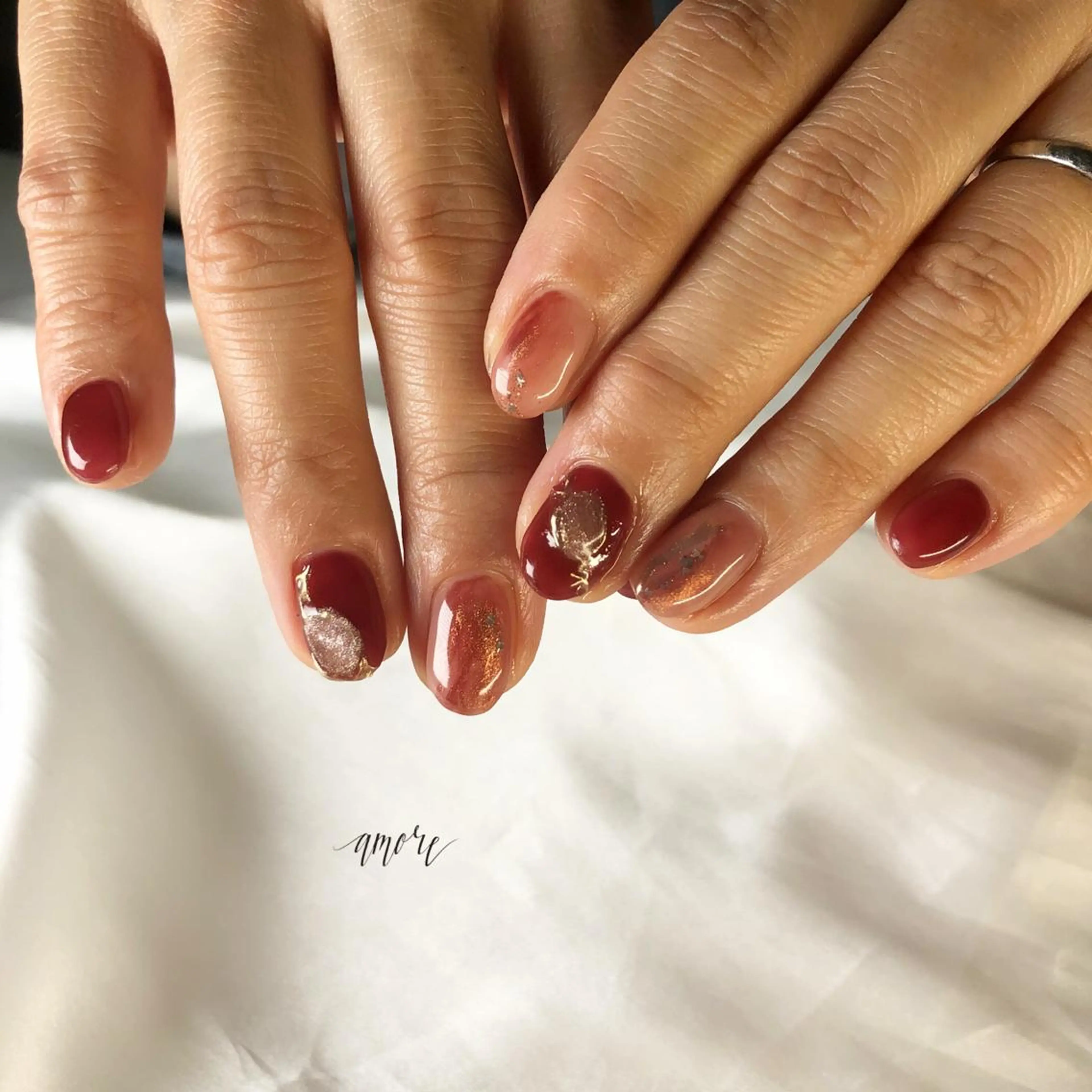 ネイル ジェルネイル 氷ネイル・うるうるネイル マグネットネイル ミラーネイル ニュアンスネイル You kyehwaのネイルデザイン