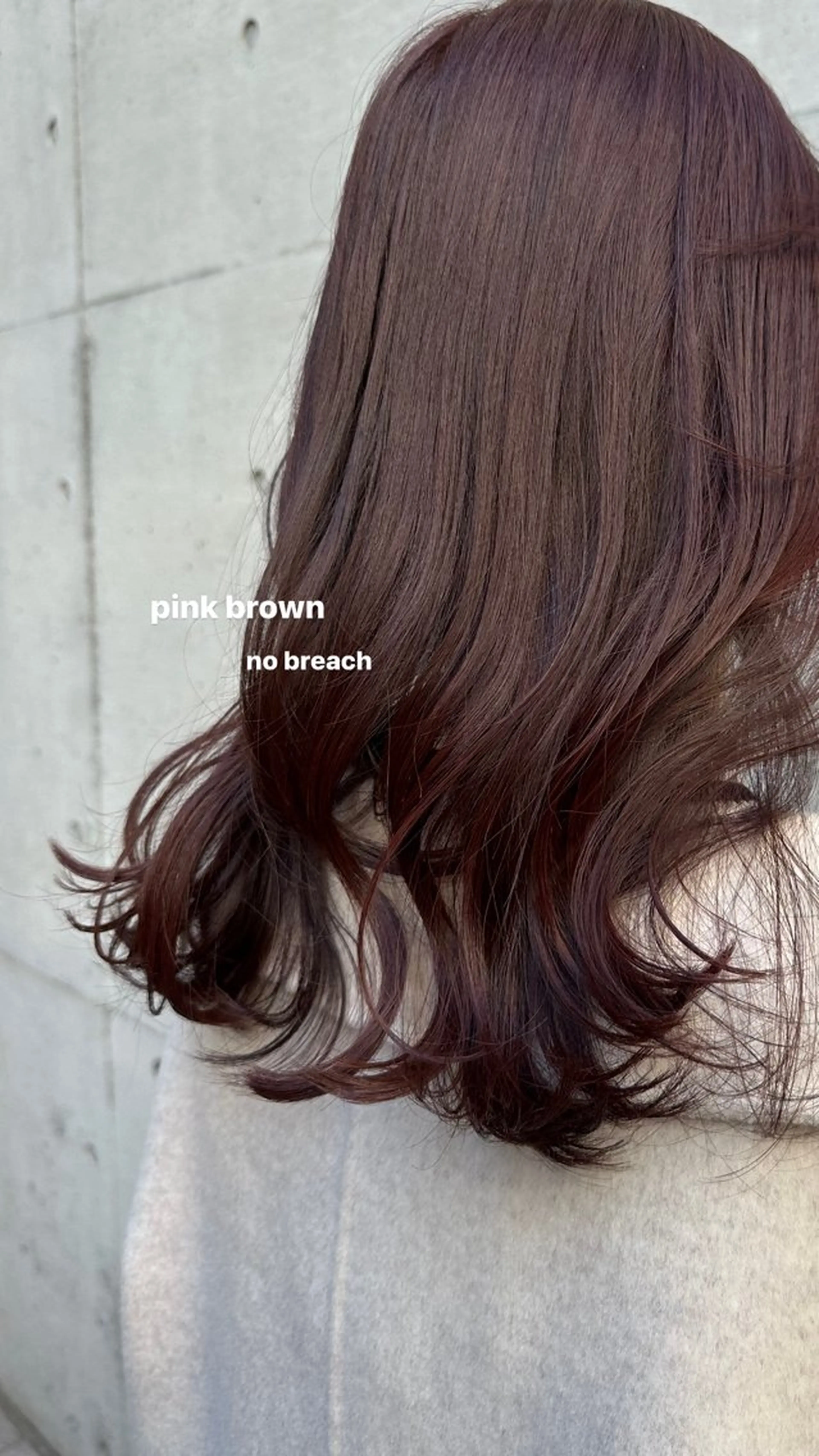 ミディアム カラー 韓国レイヤーカット/ 艶カラー/ noaのヘアスタイル